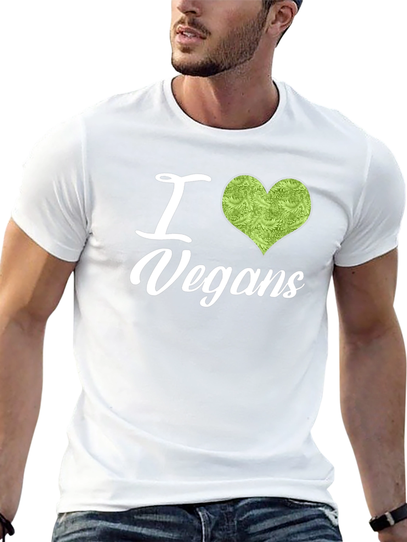 I Heart Vegans Graphic Tee - Soft Cotton T-Shirt