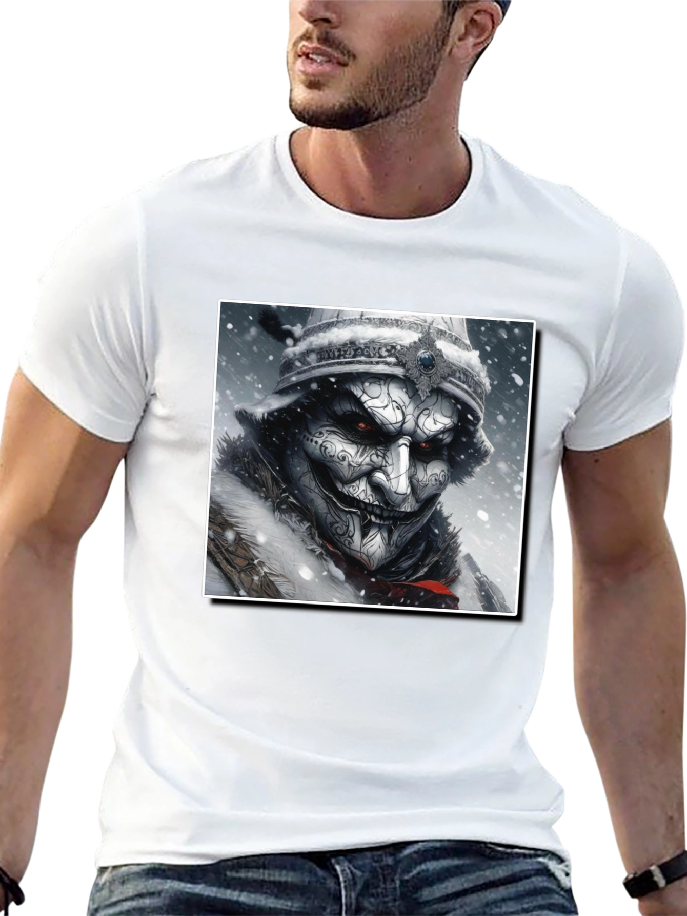 Winter Warrior Graphic Tee - Black
