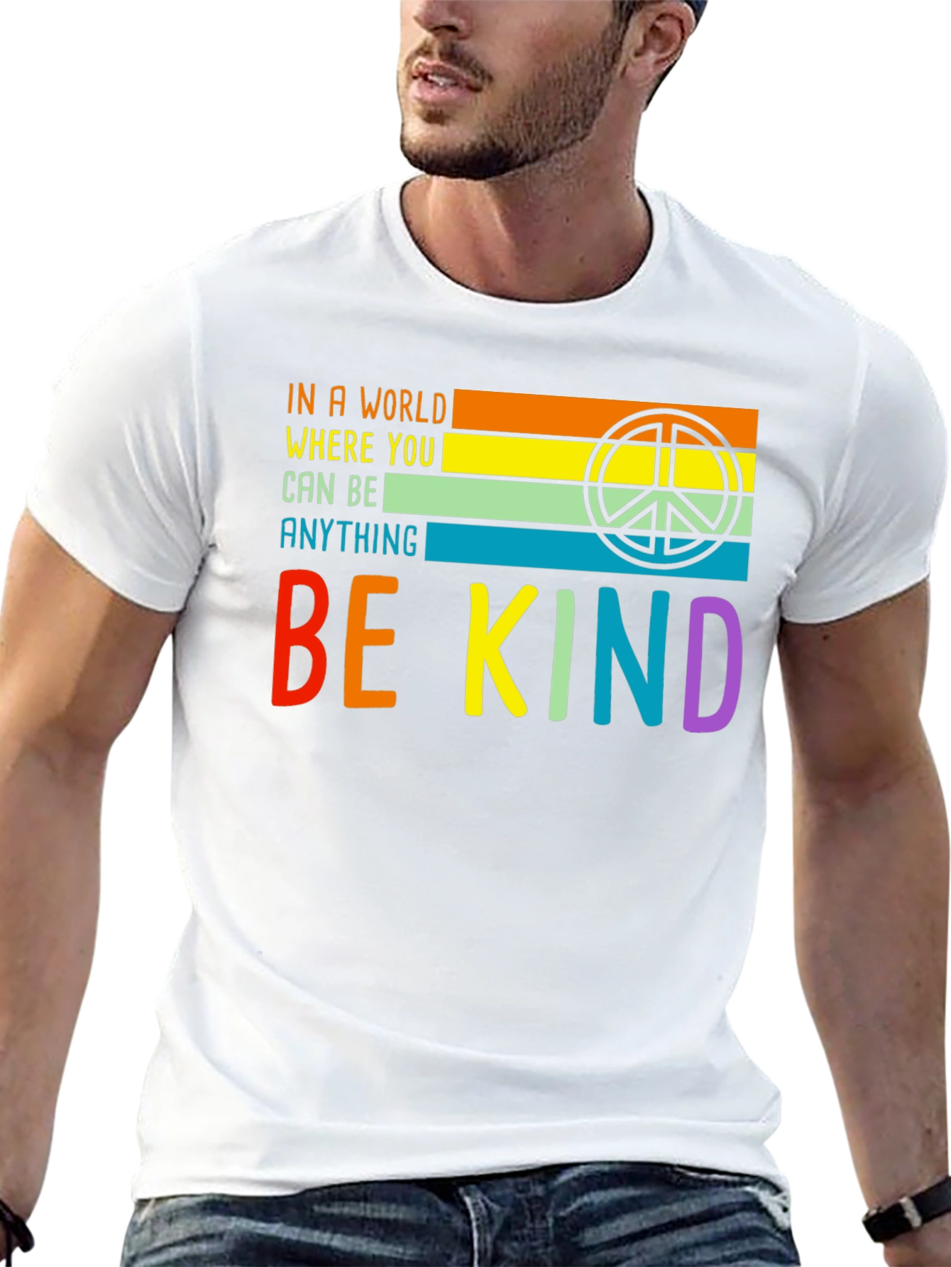 Be Kind Graphic T-Shirt - Inspirational Peace Tee