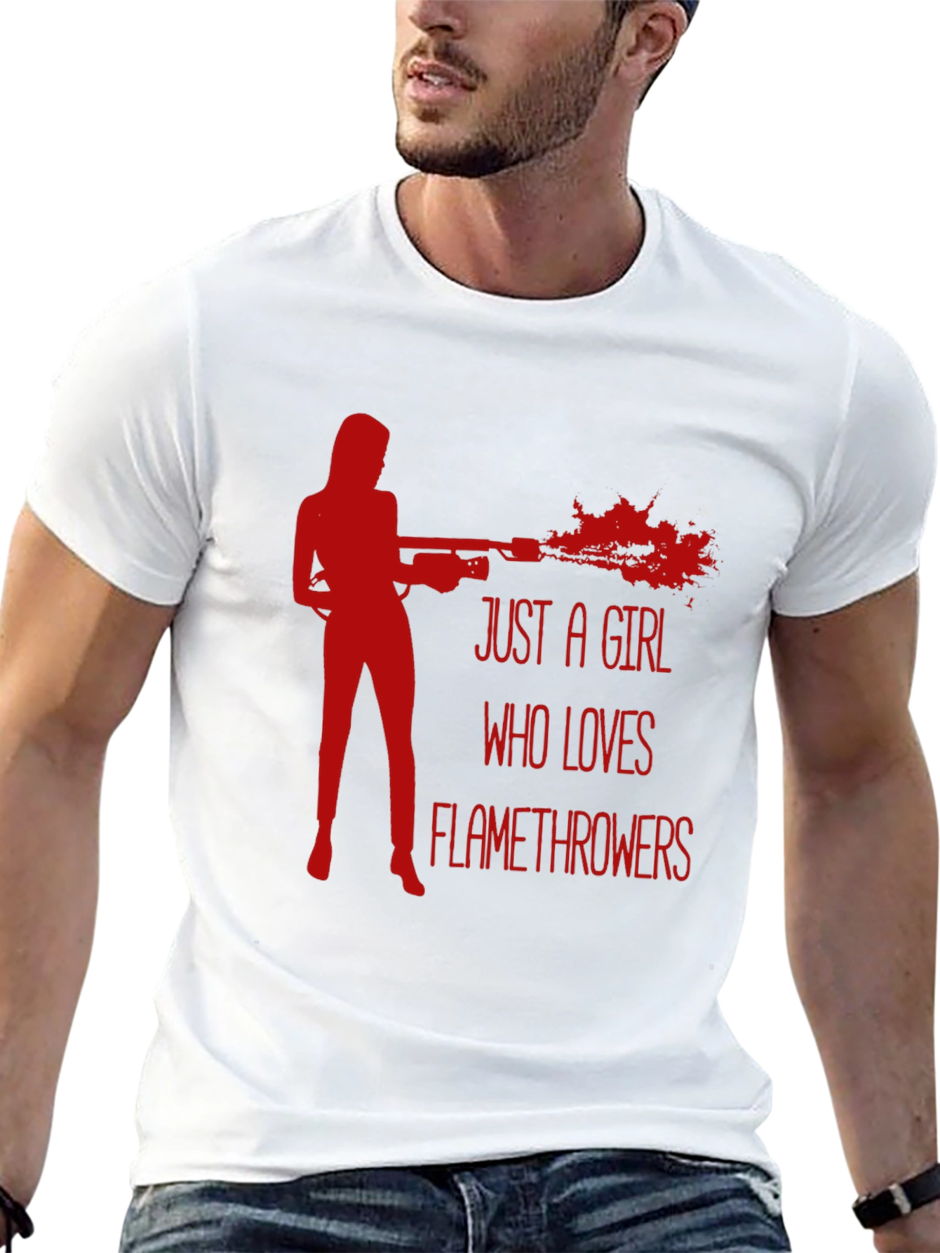 Just A Girl Who Loves Flamethrowers T-Shirt