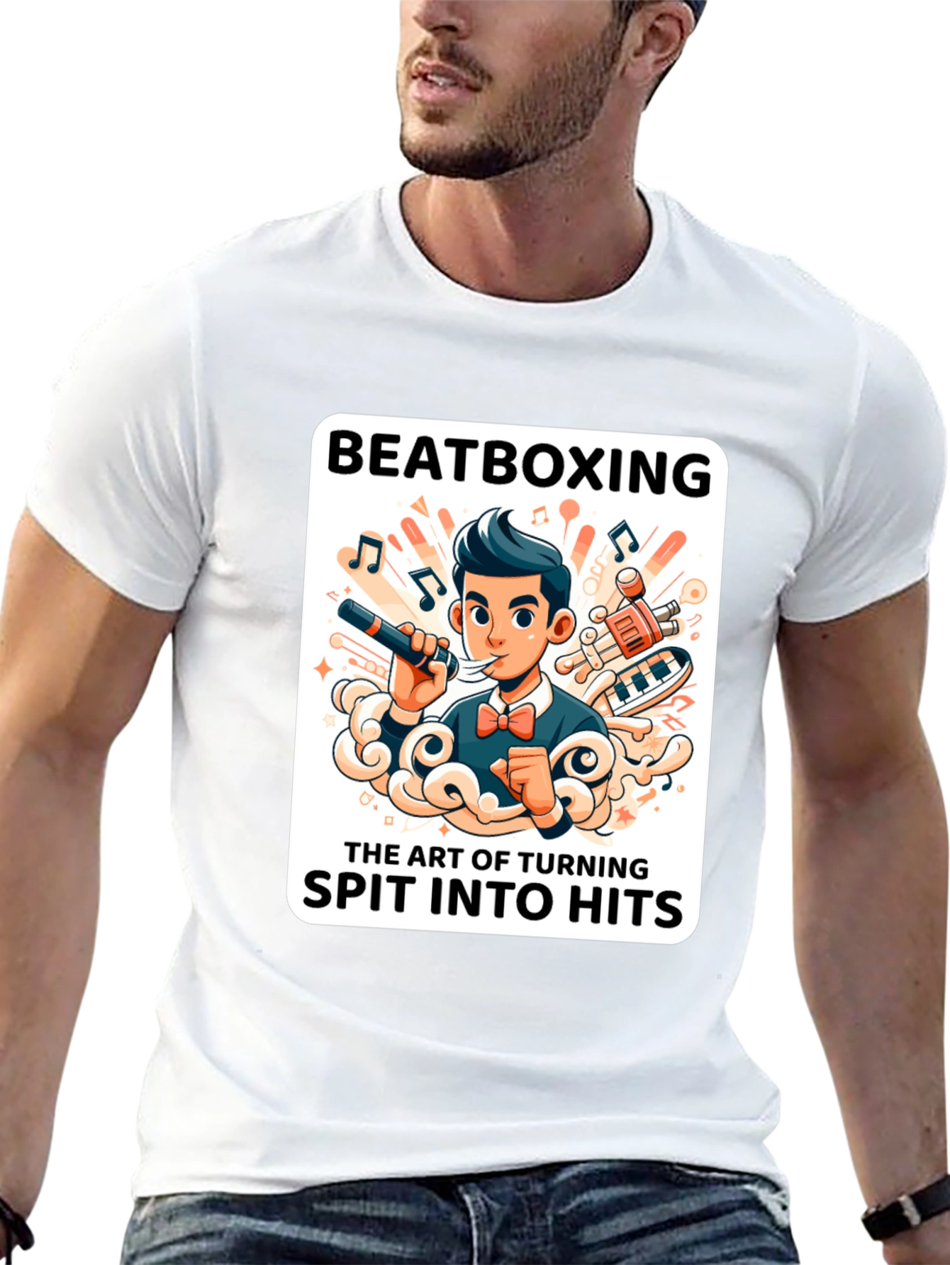 Beatboxing Graphic Tee - Spit into Hits