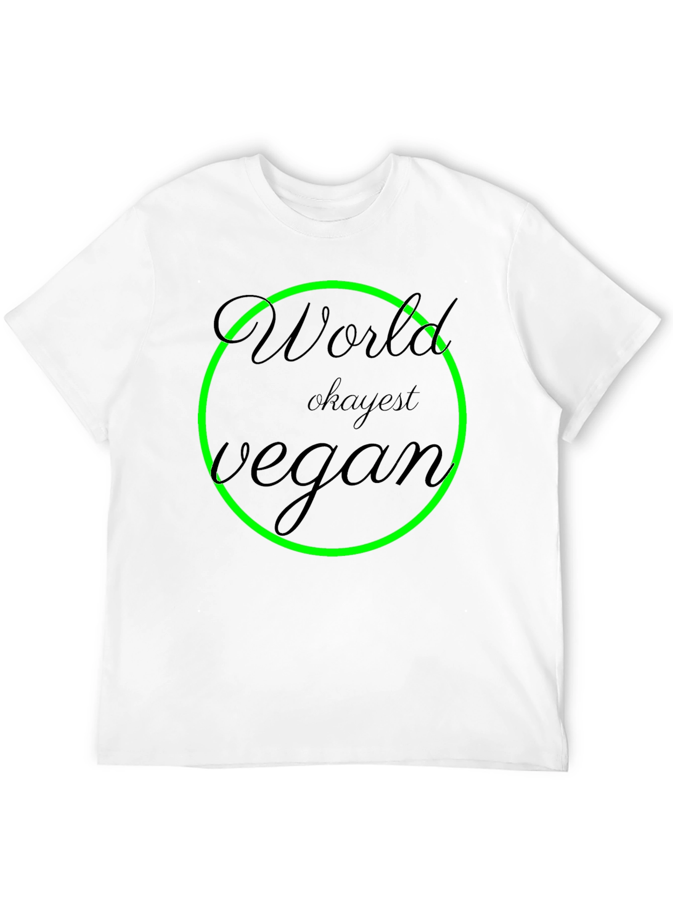 World Okayest Vegan Black T-Shirt