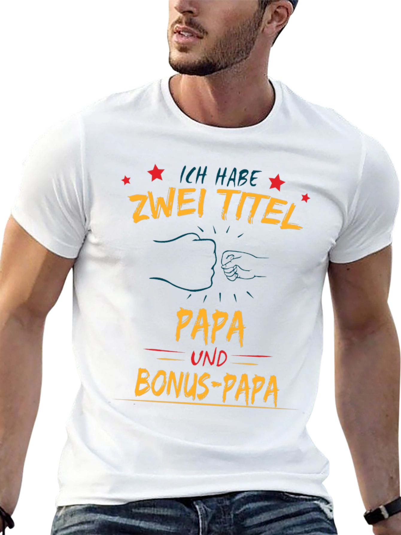 Dad & Bonus Dad T-Shirt - Fathers Day