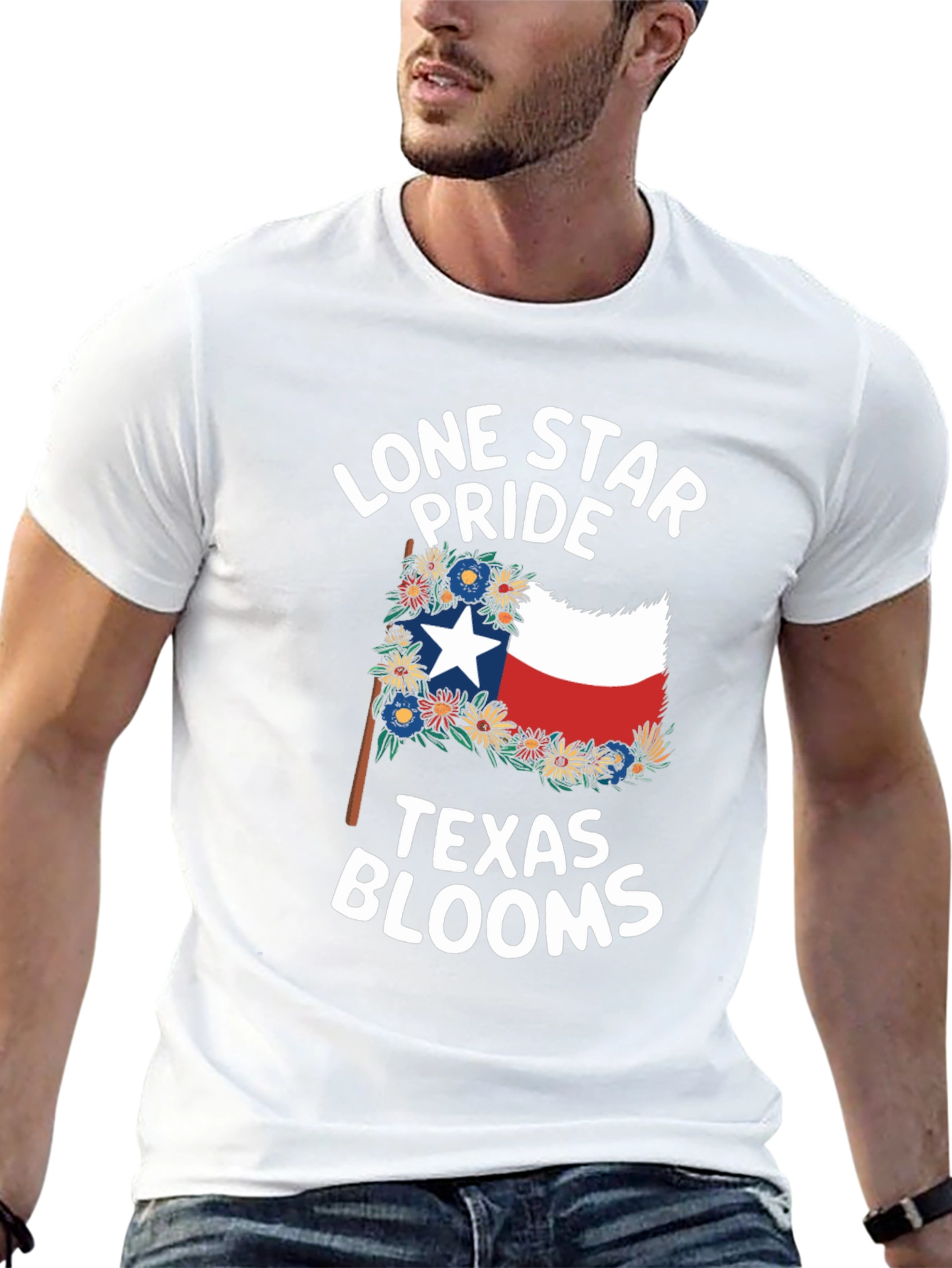 Texas Lone Star Pride Blooms T-Shirt