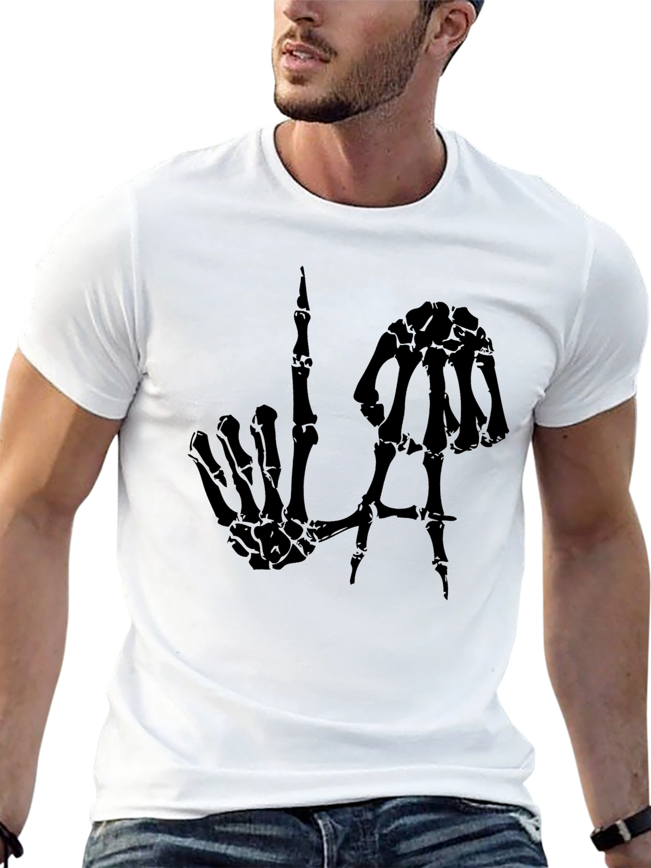 Skeleton Hand LA Graphic Tee