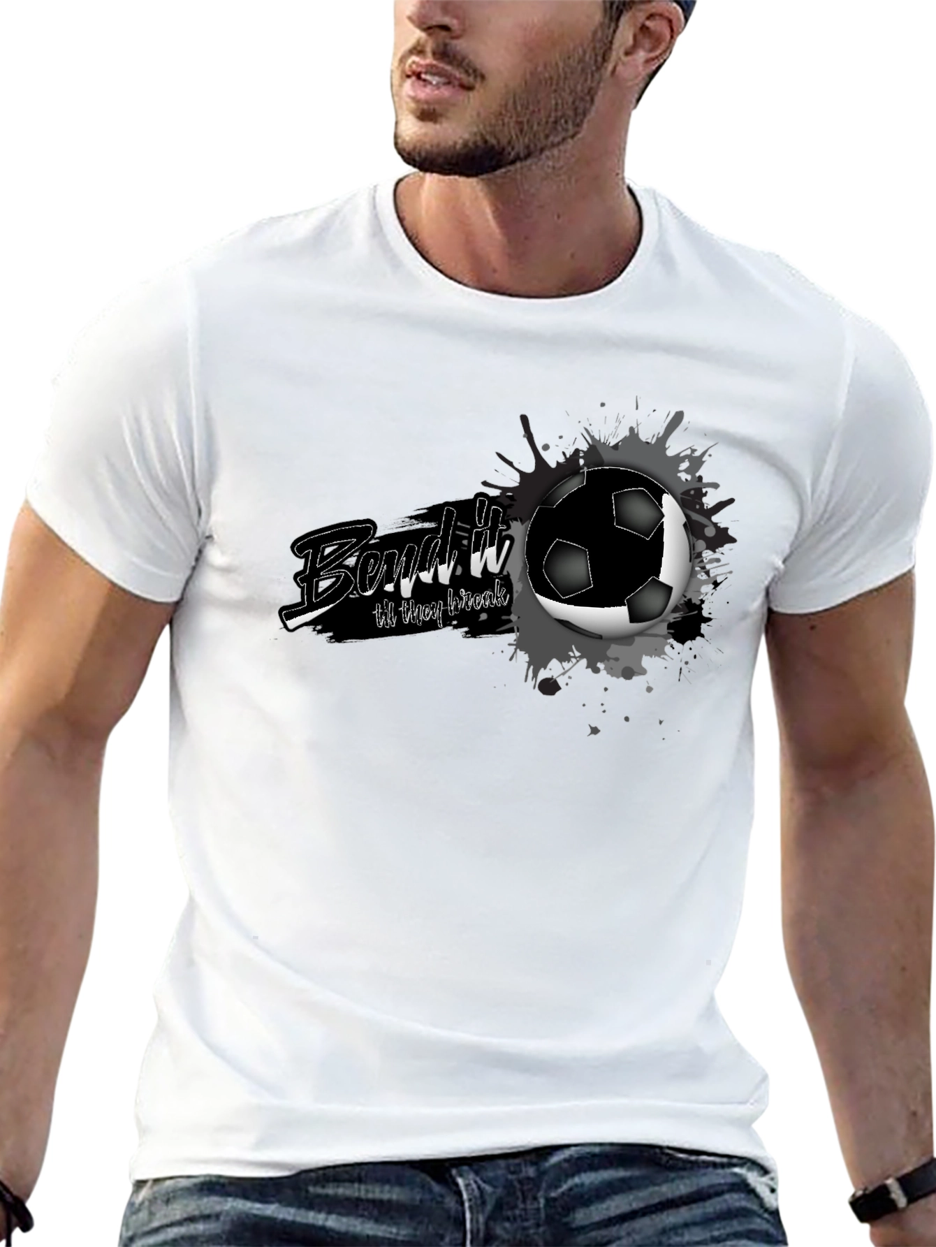 Bend it Like T-Shirt - Soccer Ball Graphic Tee