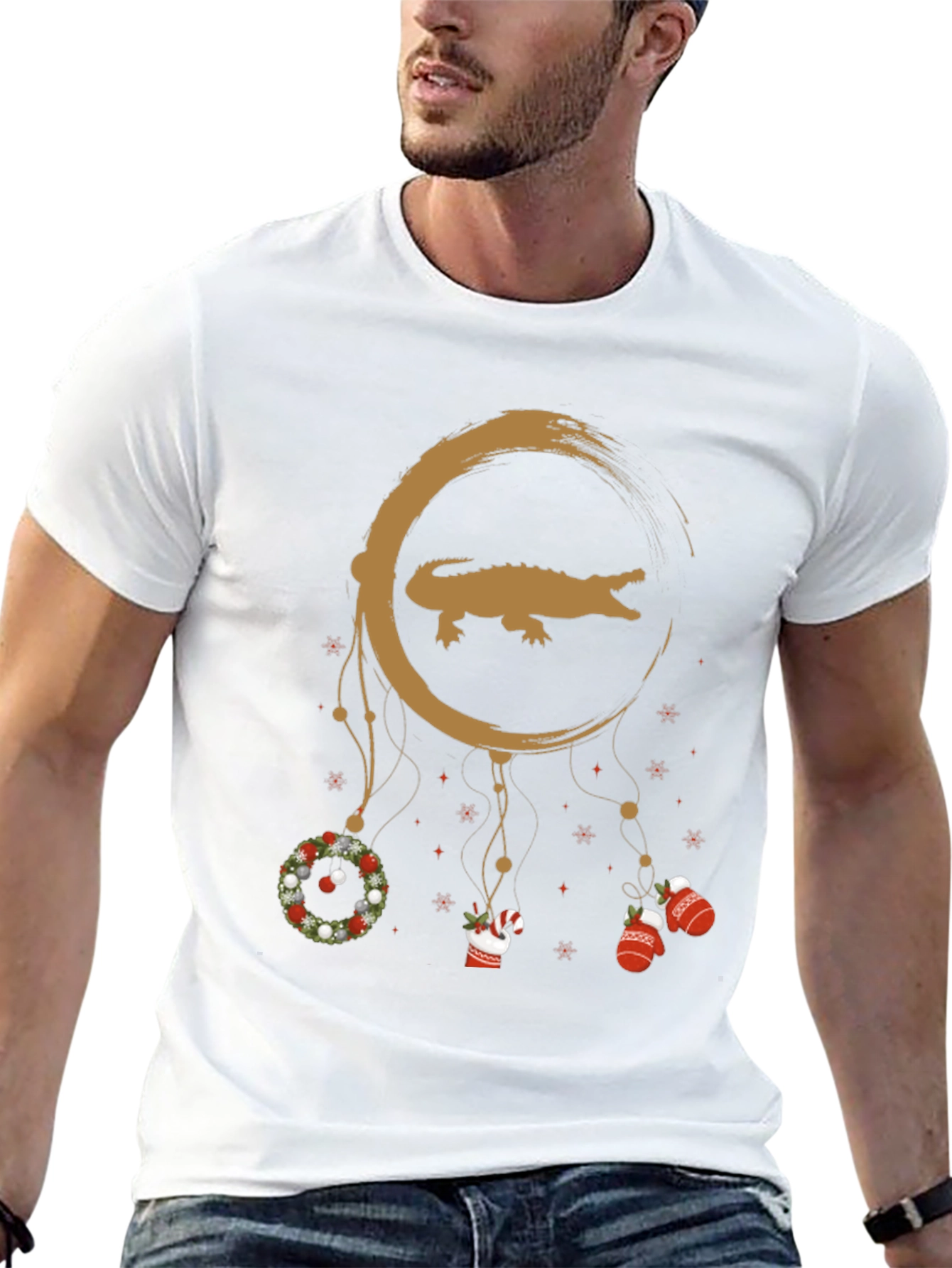Festive Alligator Dreamcatcher T-Shirt