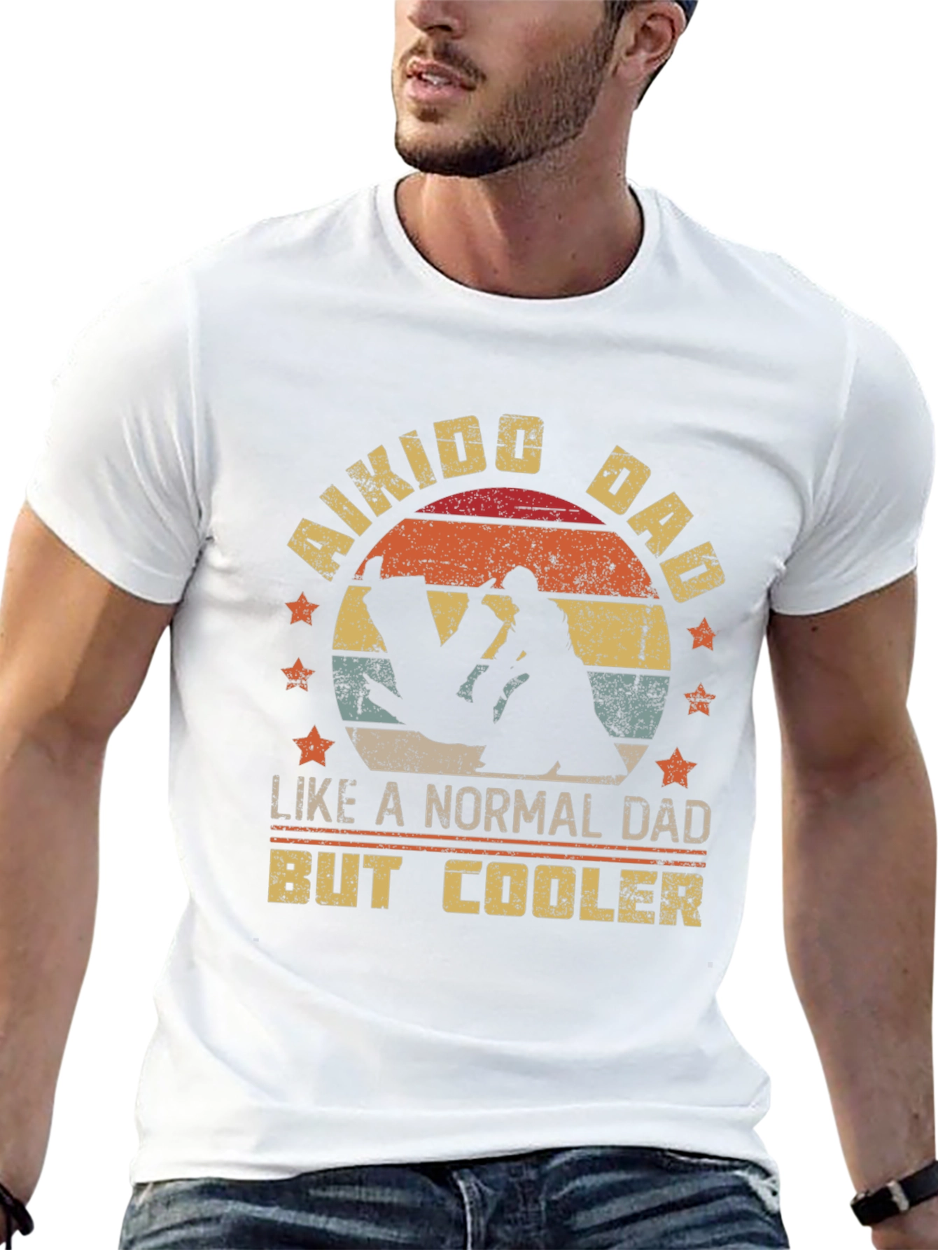Aikido Dad T-Shirt: Cool Martial Arts Fathers Day Gift