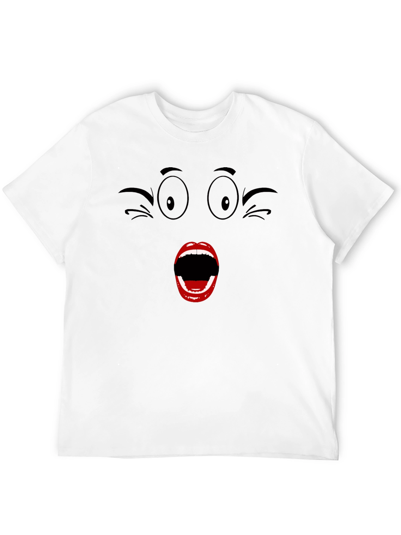 Funny Face T-Shirt - Expressive Graphic Tee