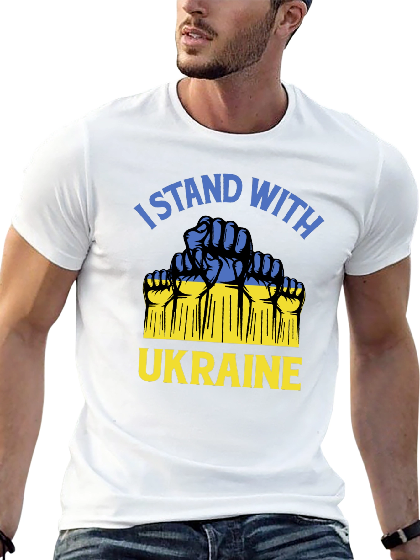 I Stand With Ukraine Support T-Shirt