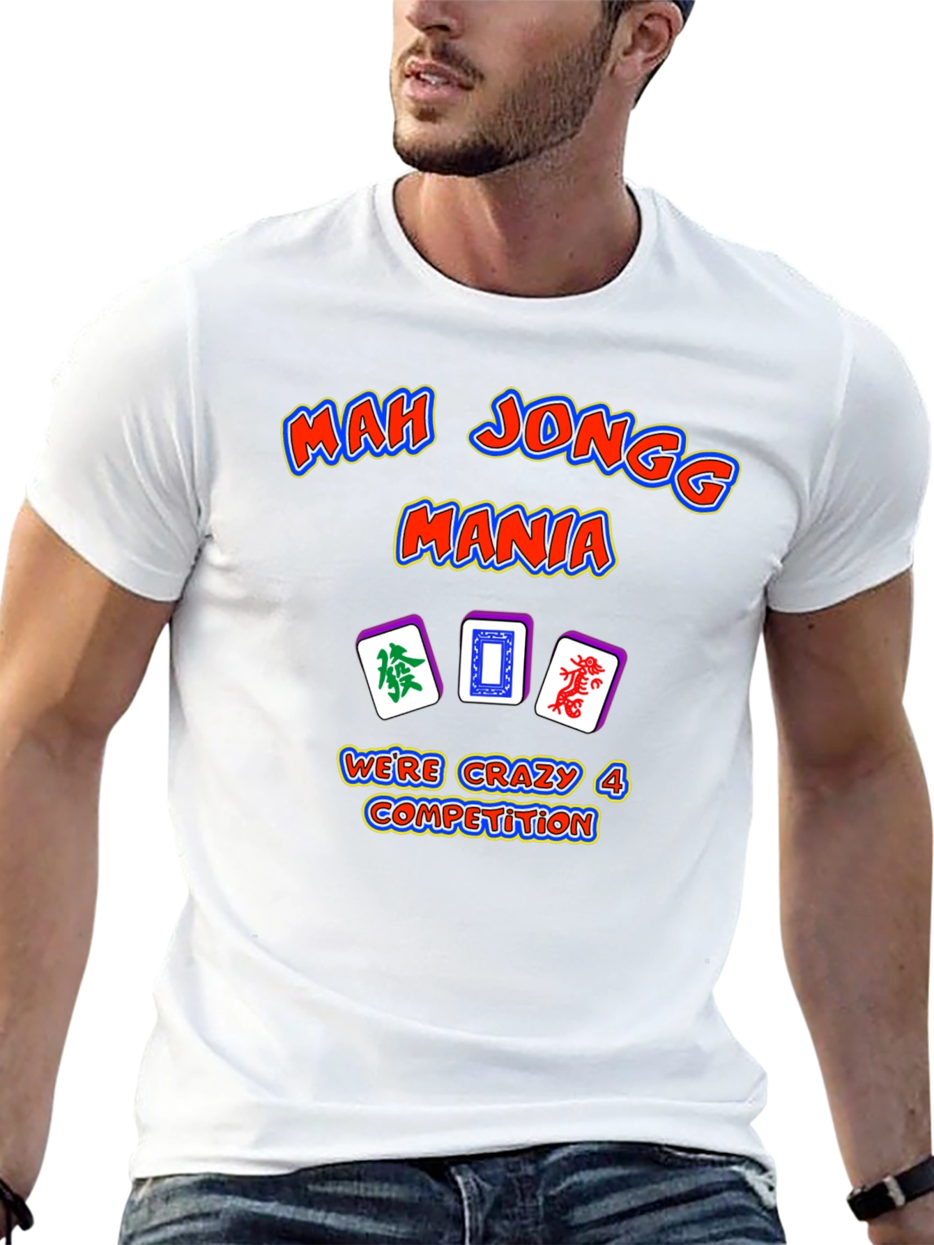 Mah Jongg Mania T-Shirt - Crazy 4 Competition Design