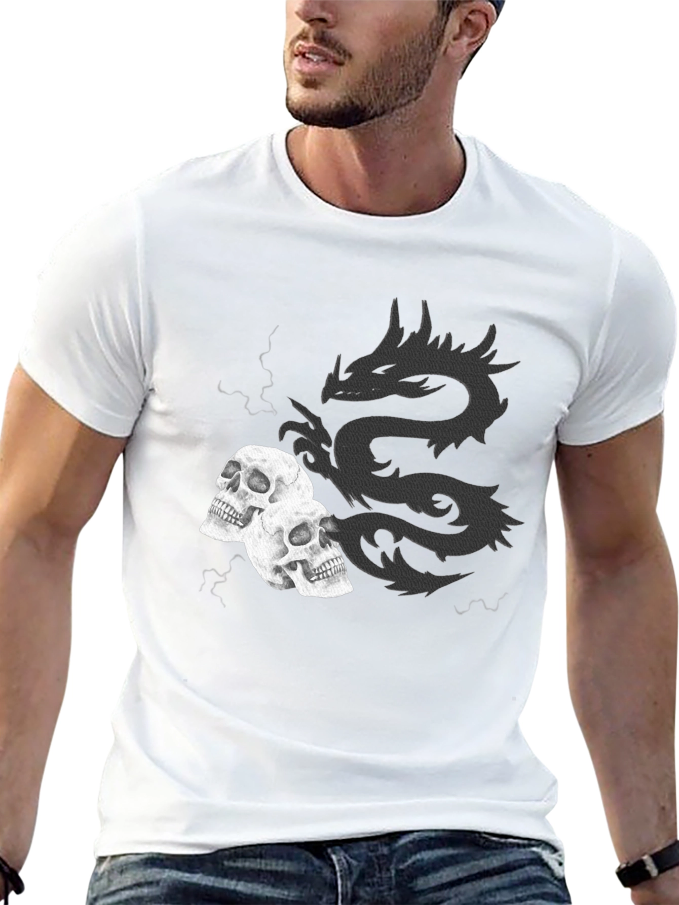 Dragon & Skull Graphic Tee
