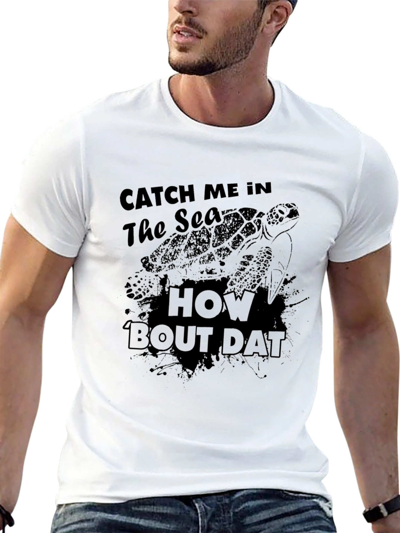 Catch Me In The Sea Turtle Graphic T-Shirt
