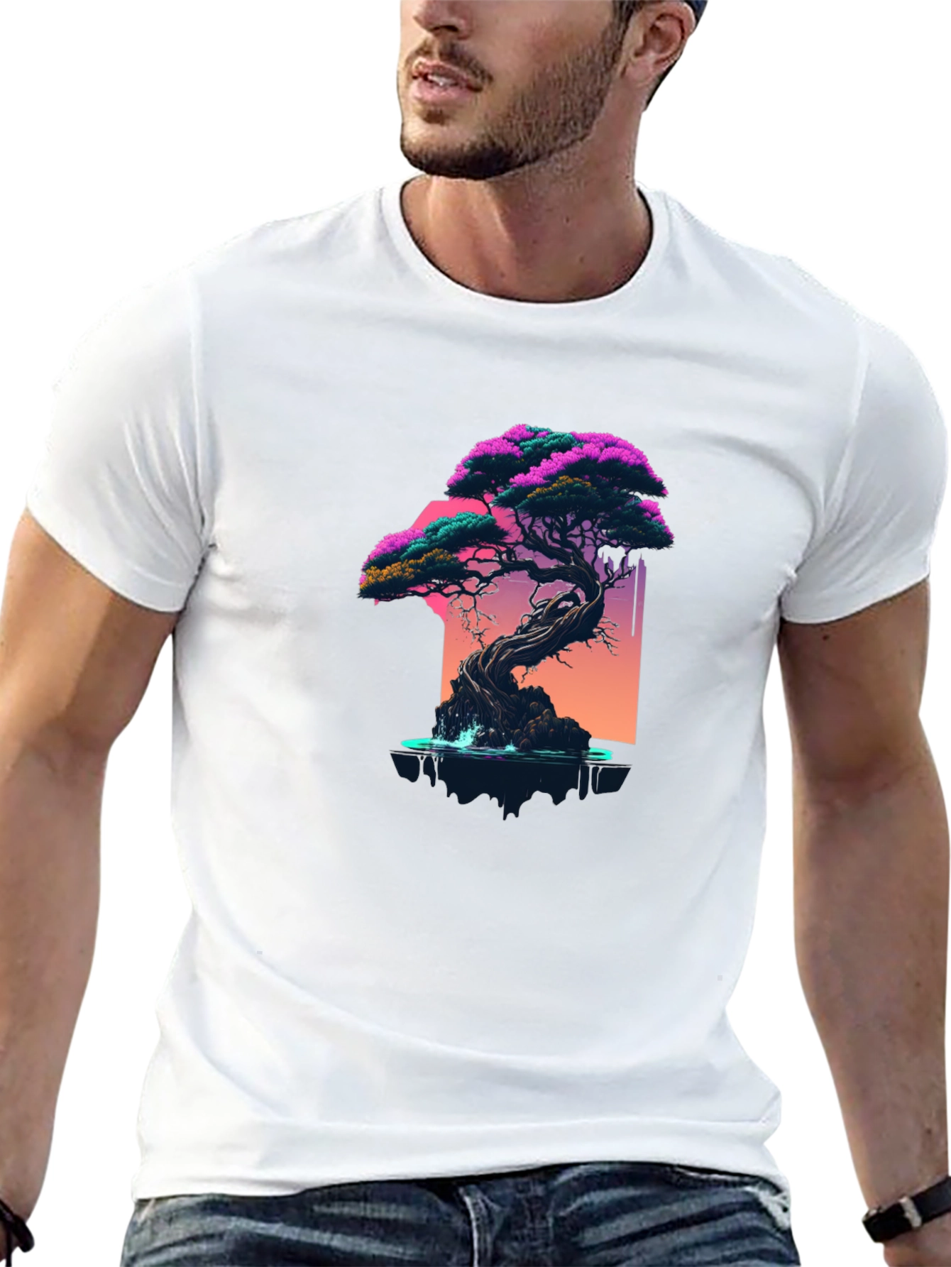 Bonsai Tree Graphic Tee - Stylish Casual Wear