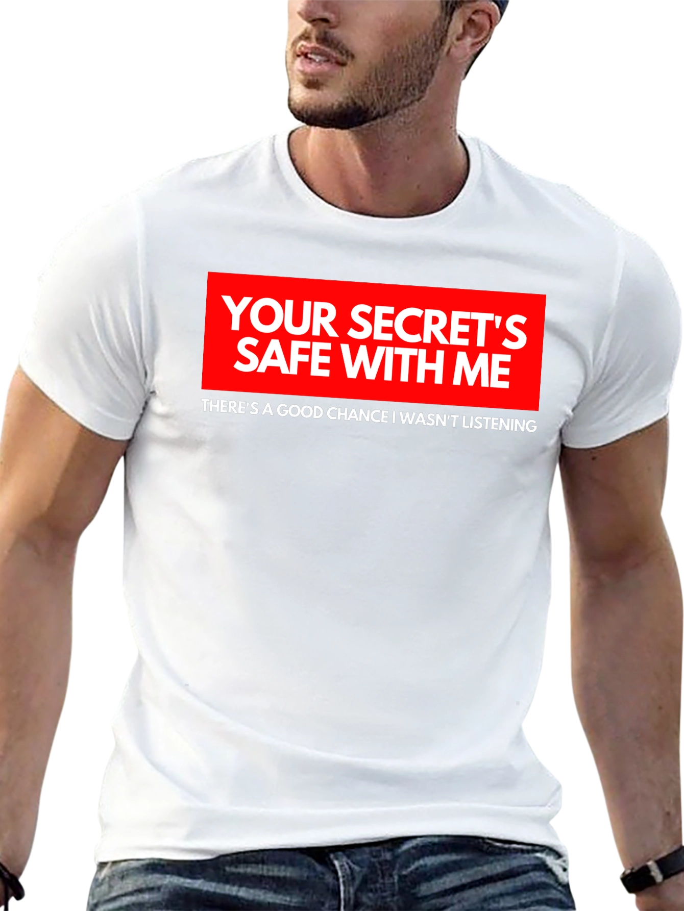 Secrets Safe Funny Black T-Shirt