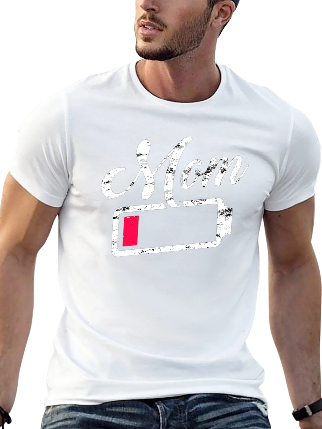 Low Battery Mom T-Shirt - Funny Mothers Day Gift