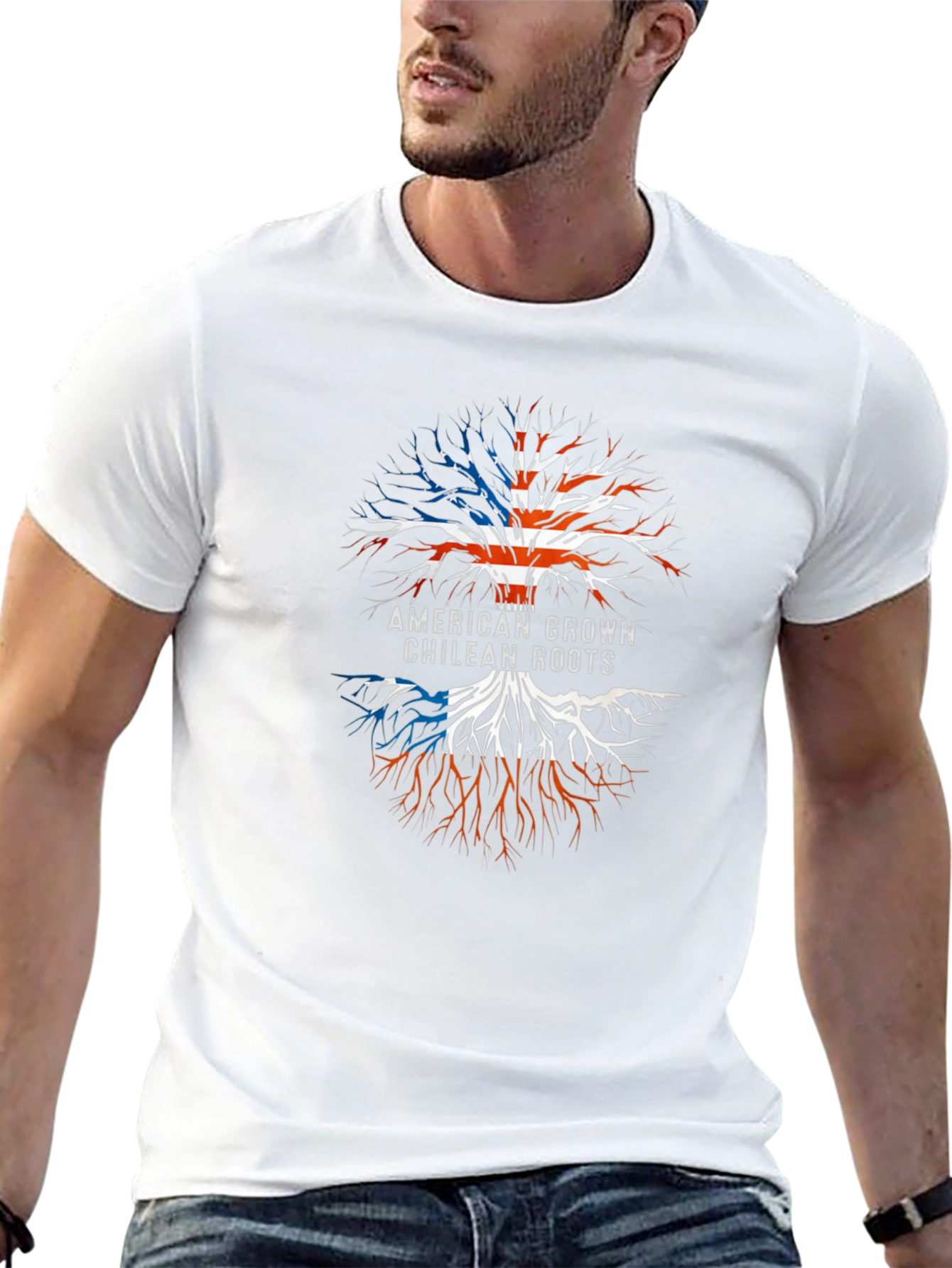 American Grown Chilean Roots Tree T-Shirt