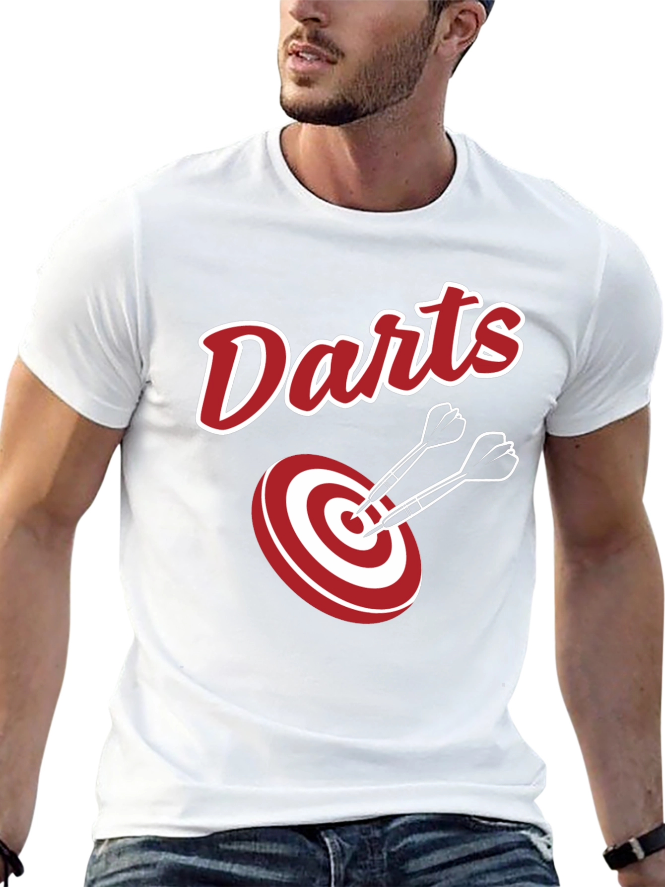 Darts T-Shirt Target Graphic Tee Sportswear
