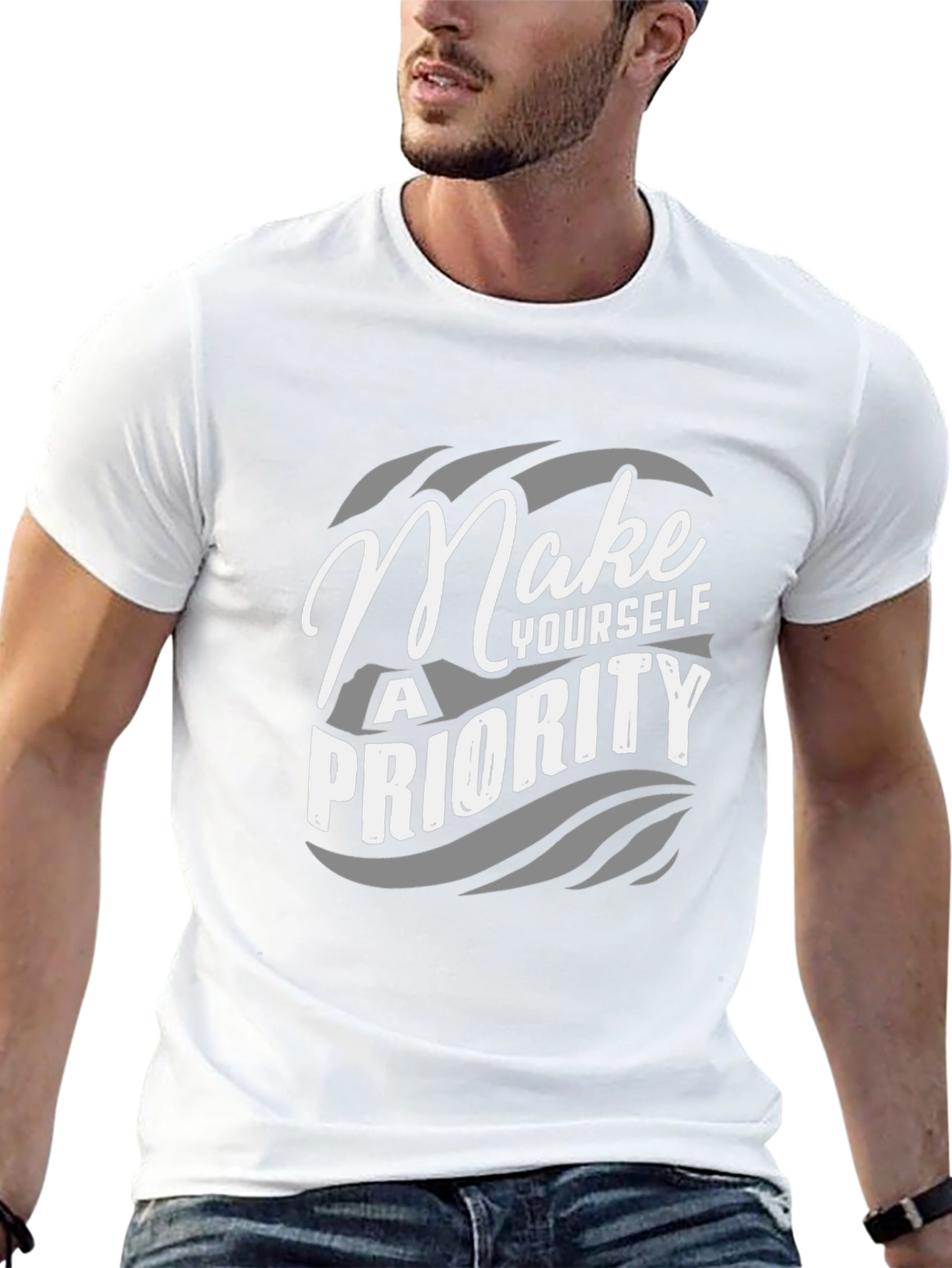 Make Yourself a Priority Black Graphic Tee
