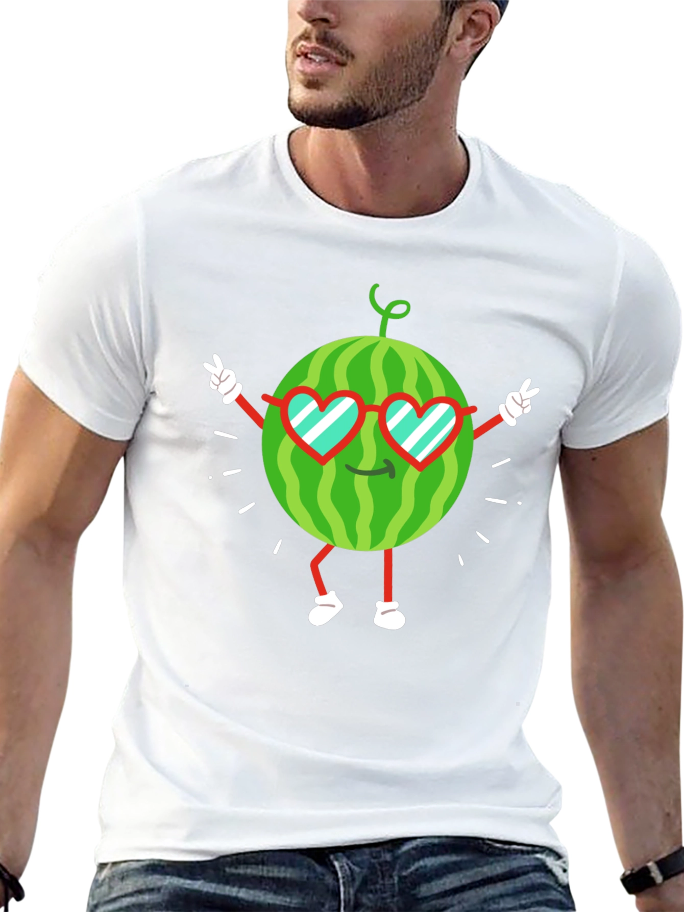 Cool Watermelon Graphic Tee - Summer Fun