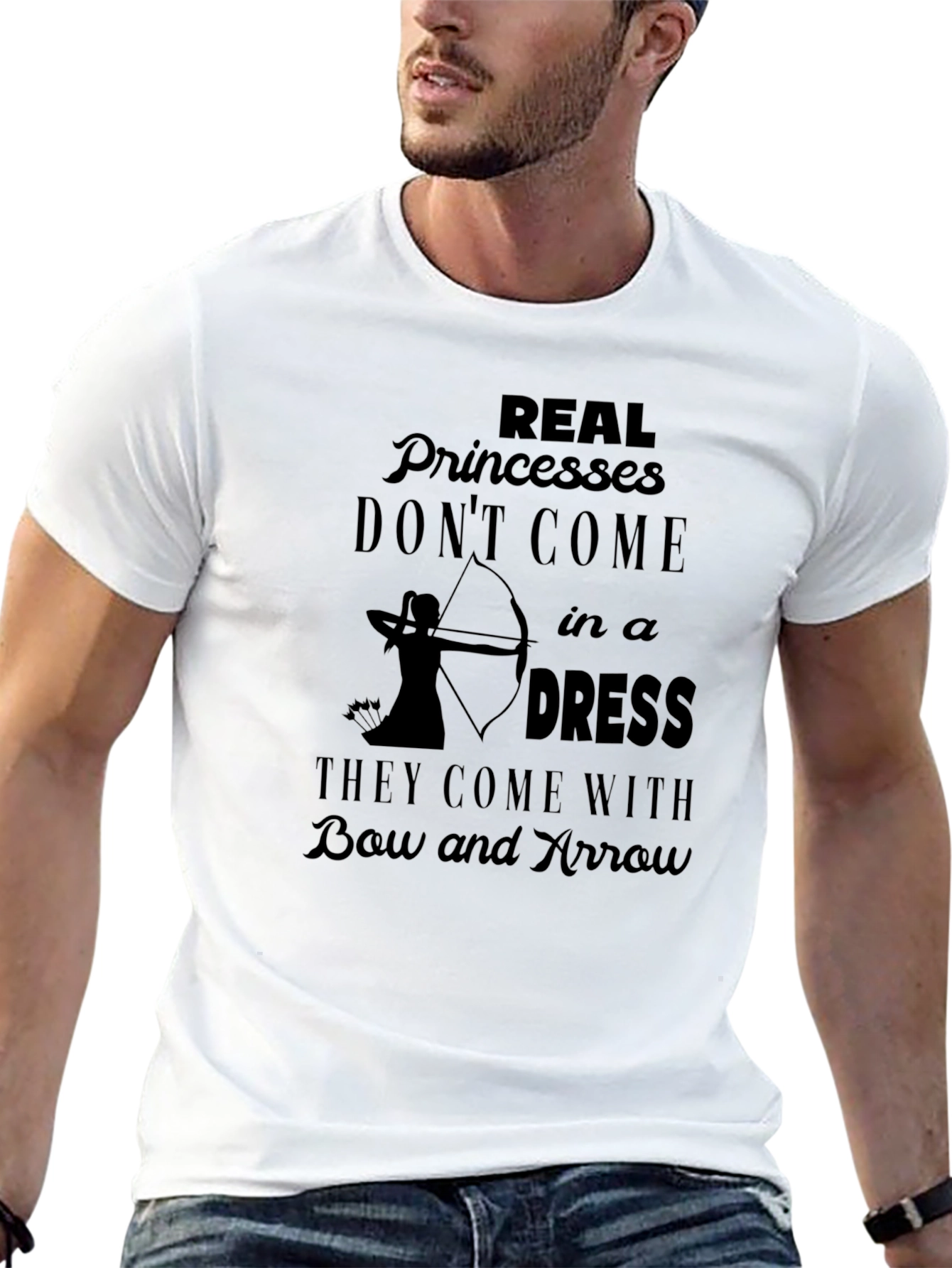 Real Princesses Bow and Arrow Graphic Tee