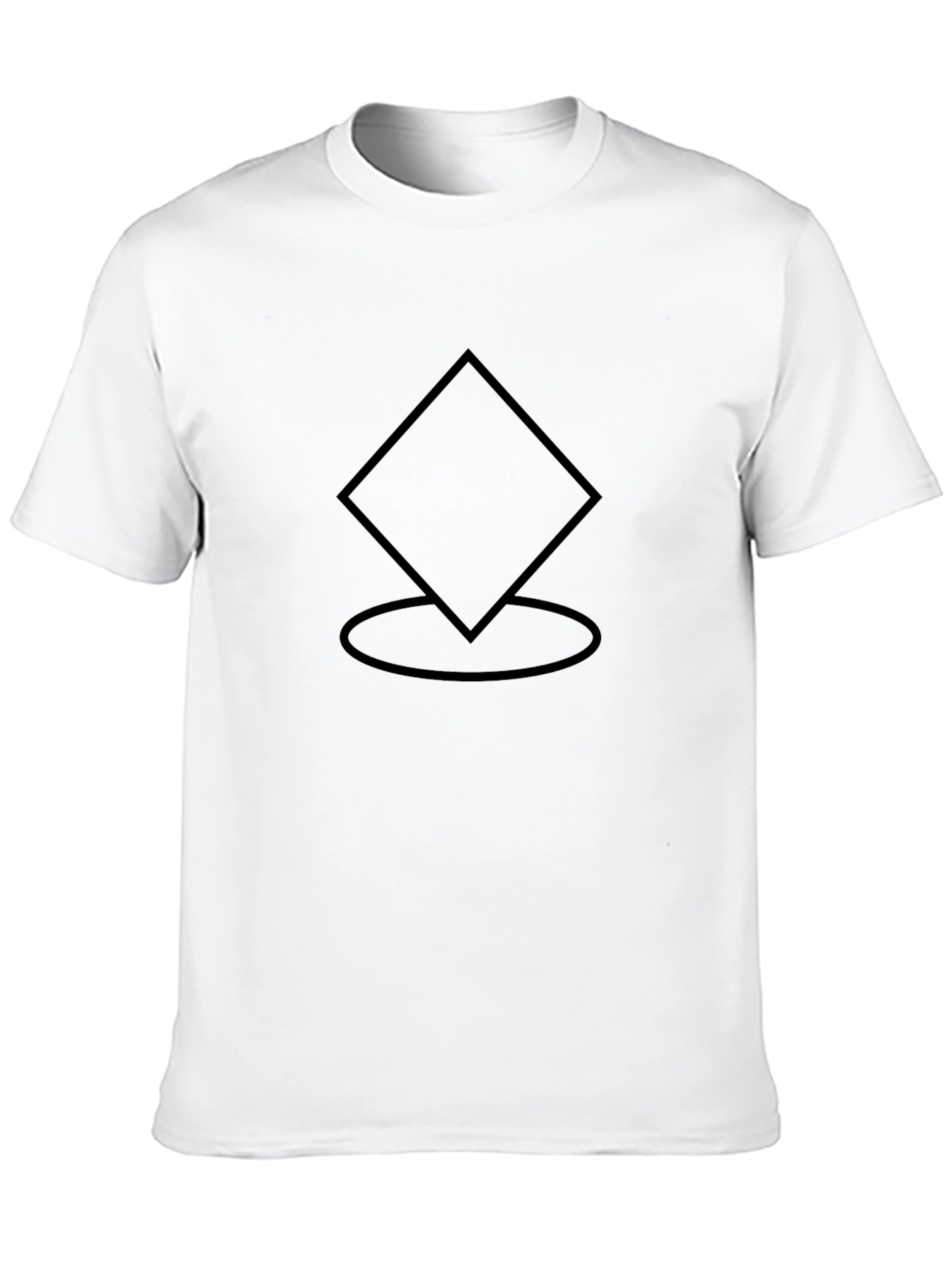 Geometric Symbol Black T-Shirt