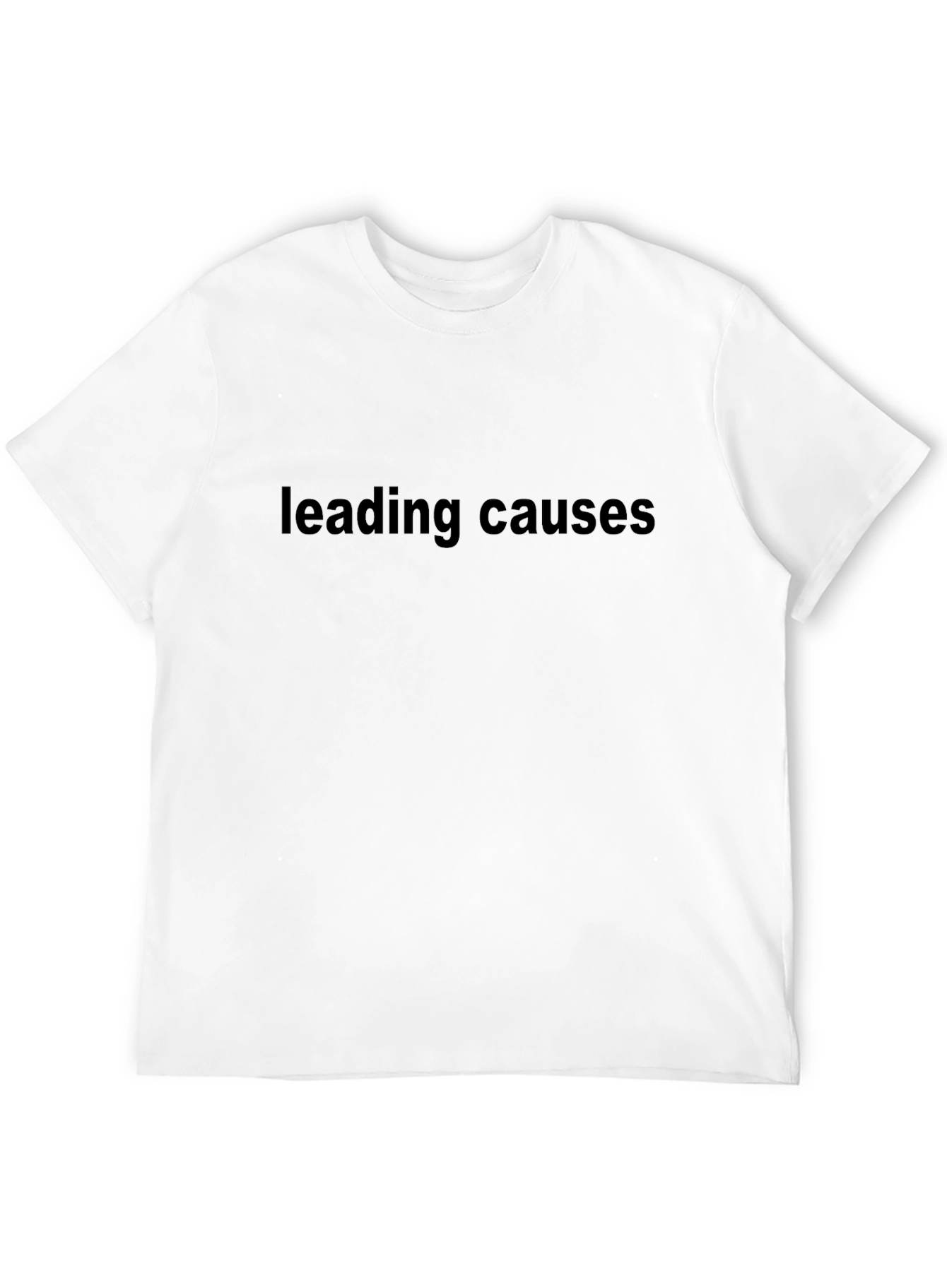 Leading Causes Black Graphic T-Shirt