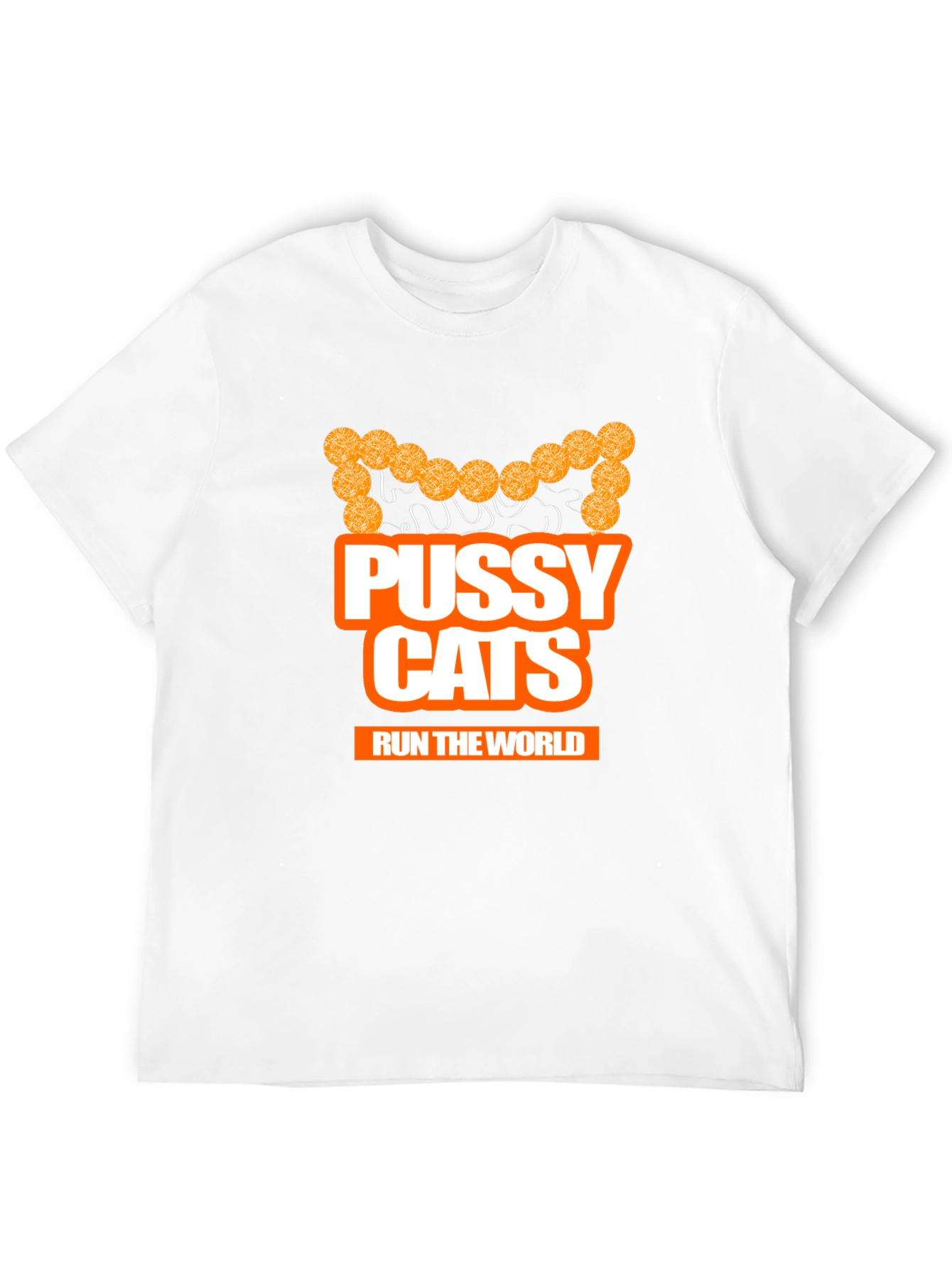 Pussy Cats Run The World Black Graphic T-Shirt