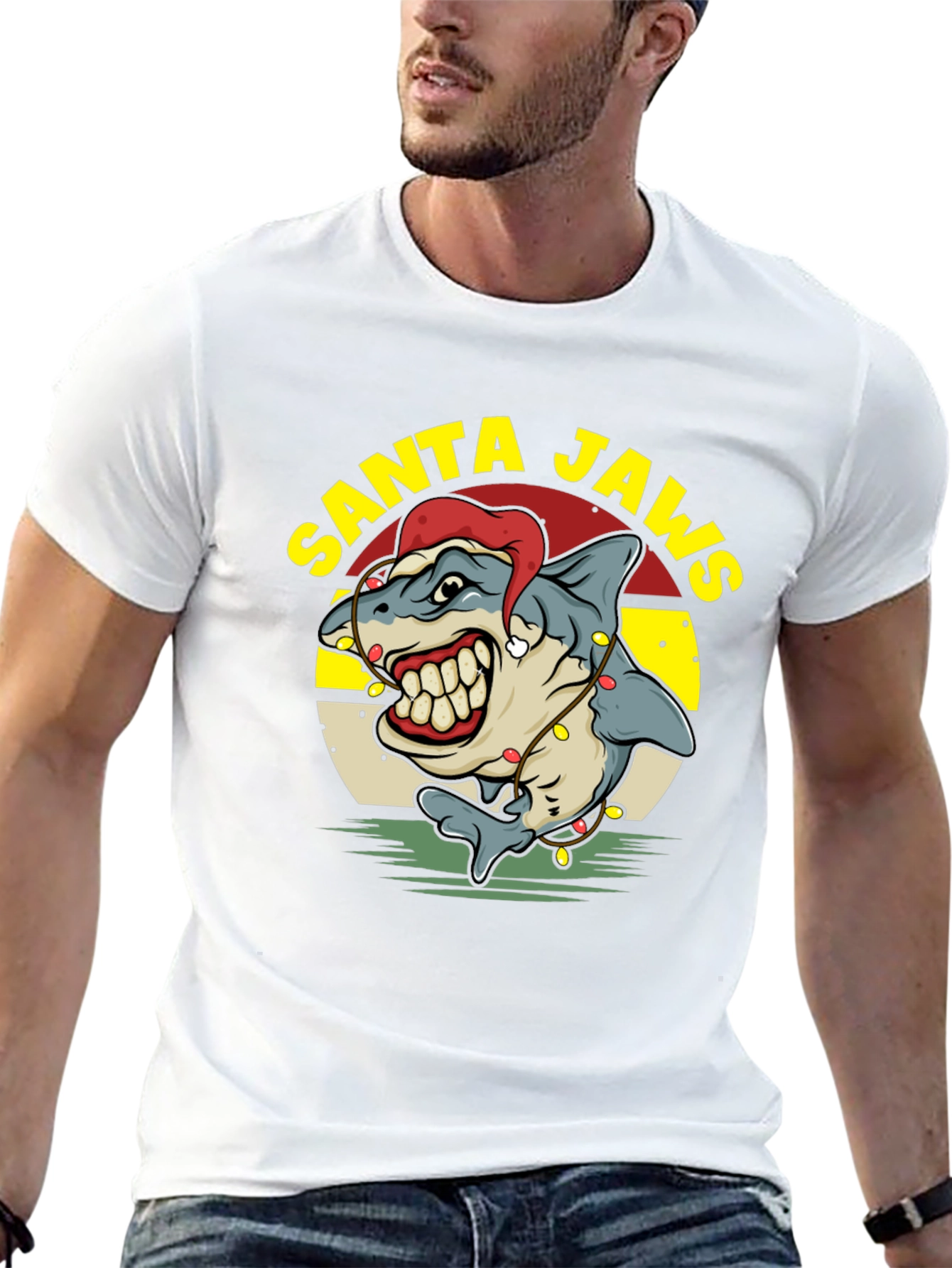 Santa Jaws Holiday T-Shirt