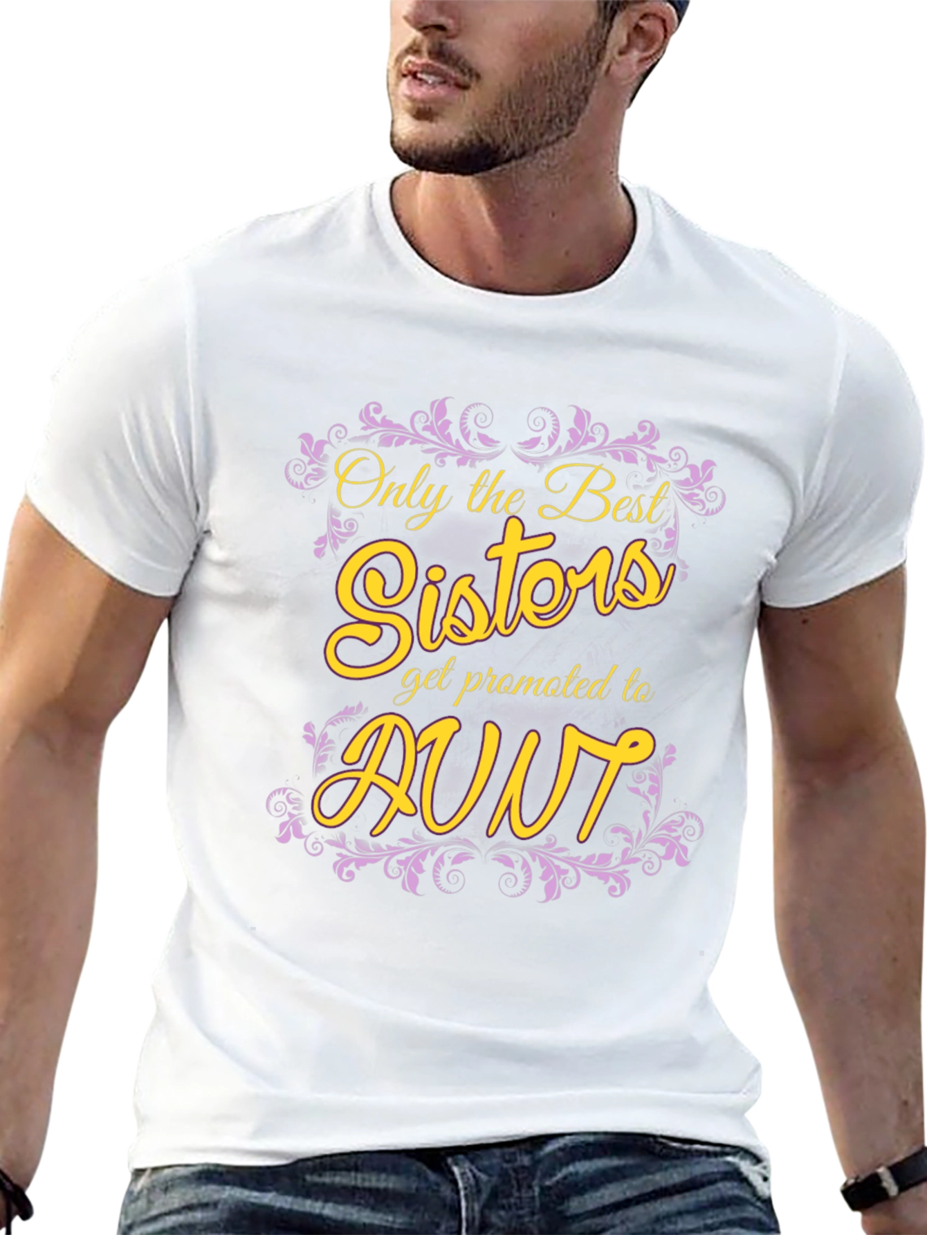 Best Sisters Get Promoted To Aunt Graphic Tee