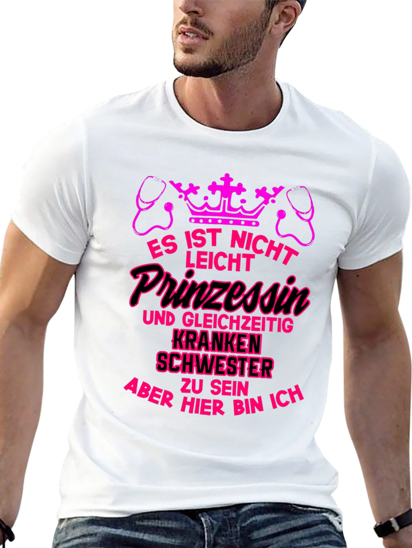 Princess Nurse T-Shirt - Pink Graphic Tee