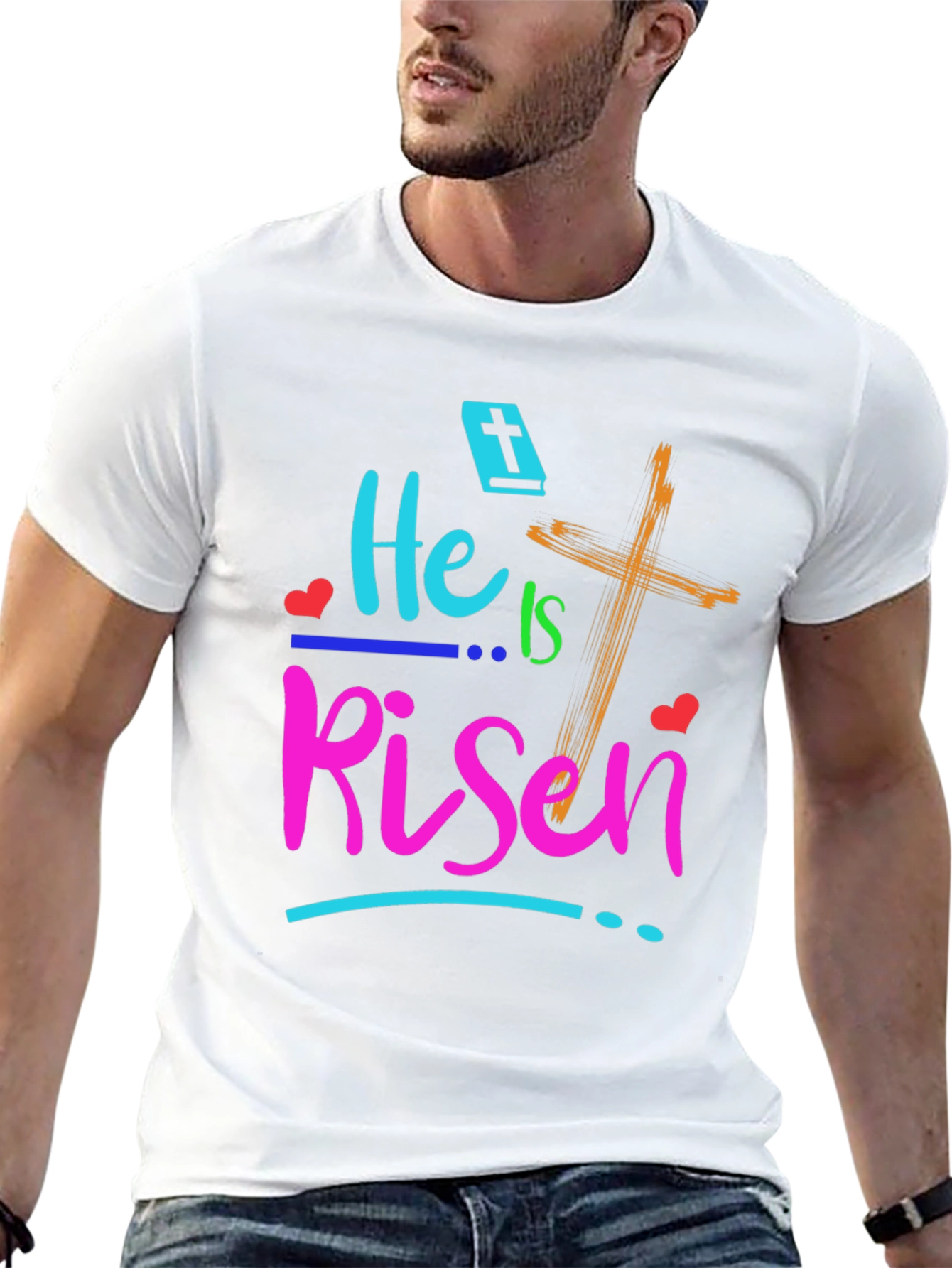 He Is Risen Easter Graphic T-Shirt