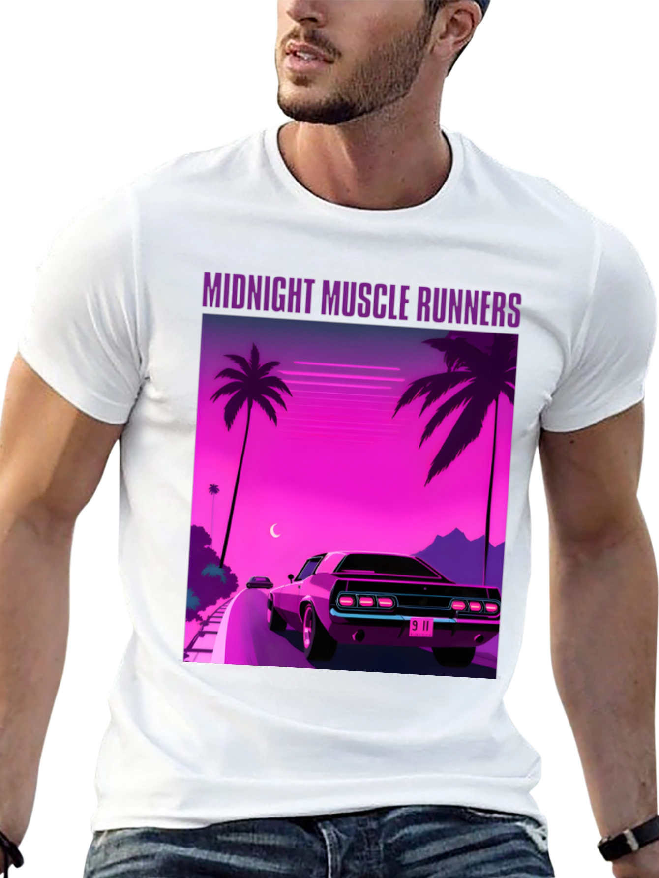 Midnight Muscle Runners Graphic Tee