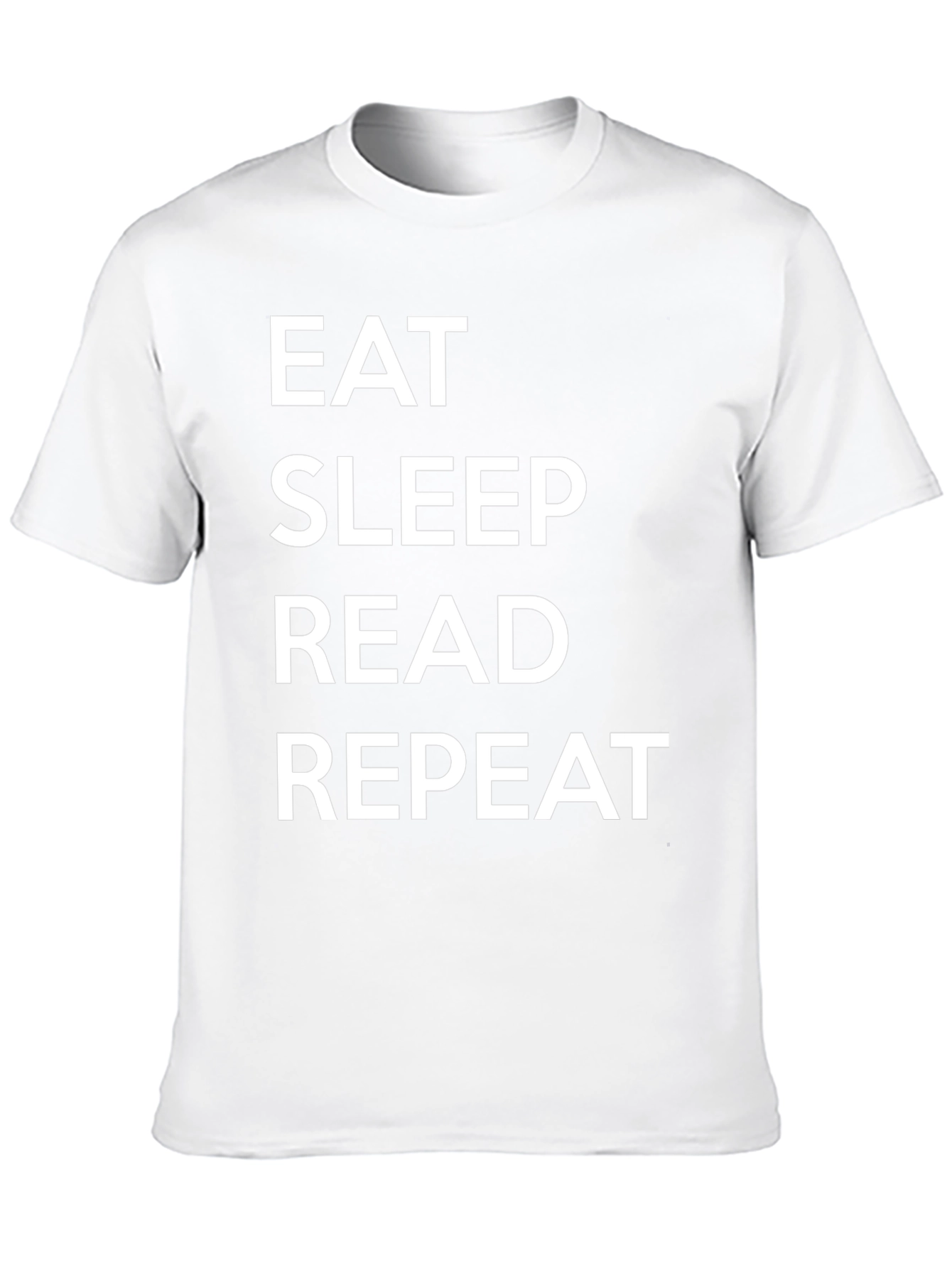 Eat Sleep Read Repeat Black T-Shirt