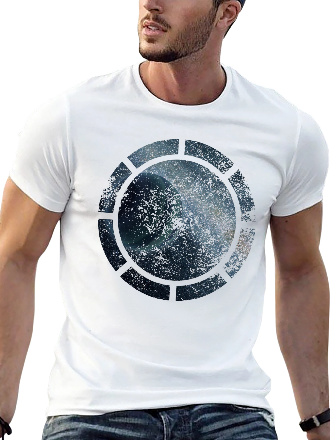 Space Window T-Shirt - Galactic Design