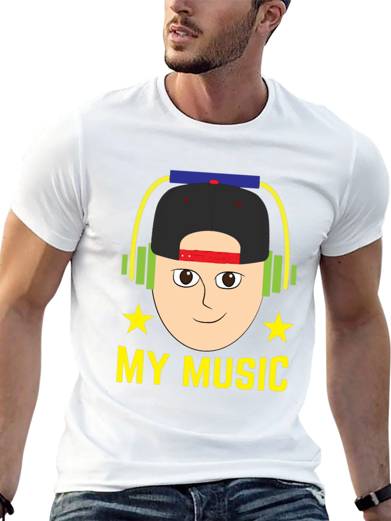 My Music Graphic Tee - Cool Cartoon Design