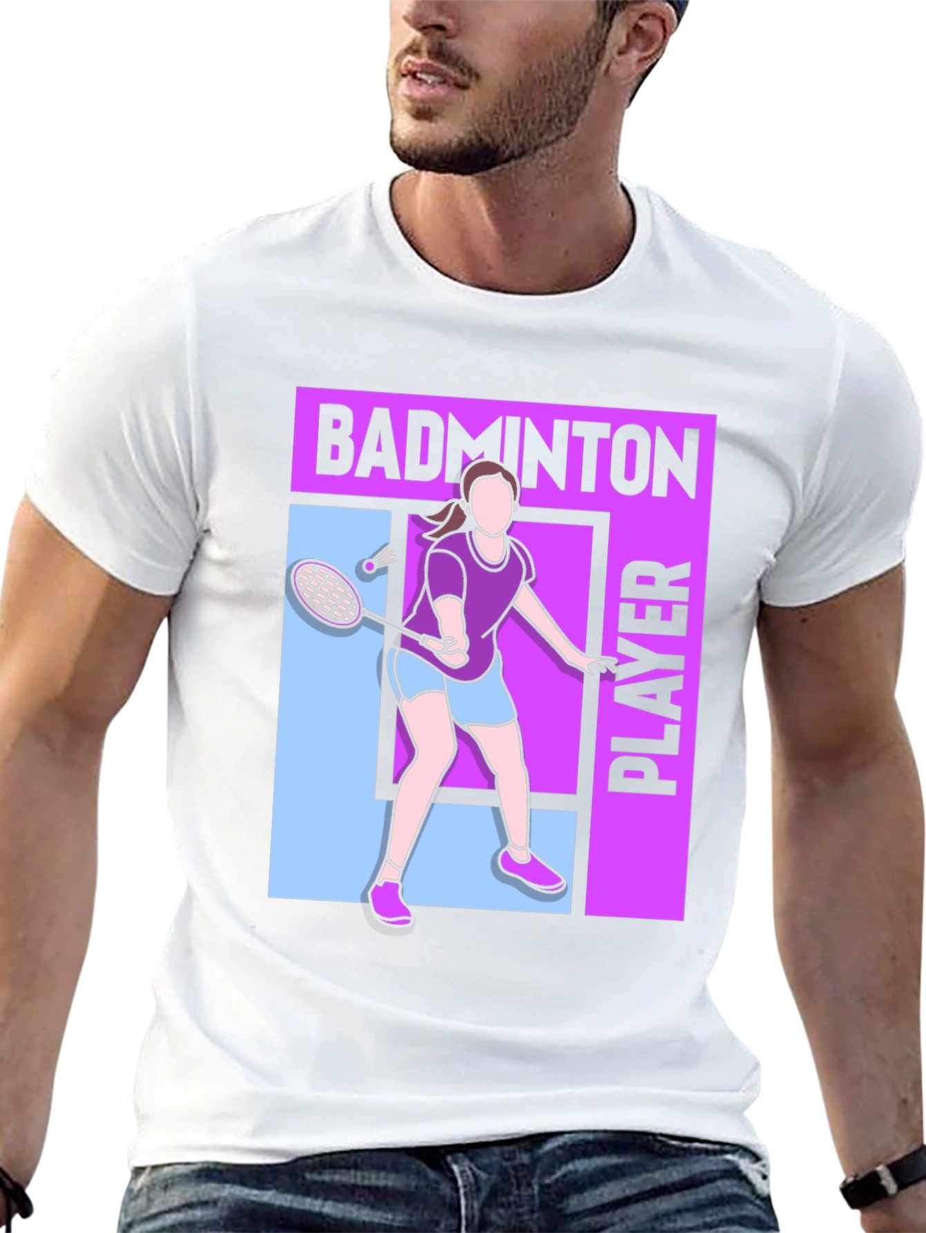 Badminton Player Graphic Tee - Unisex