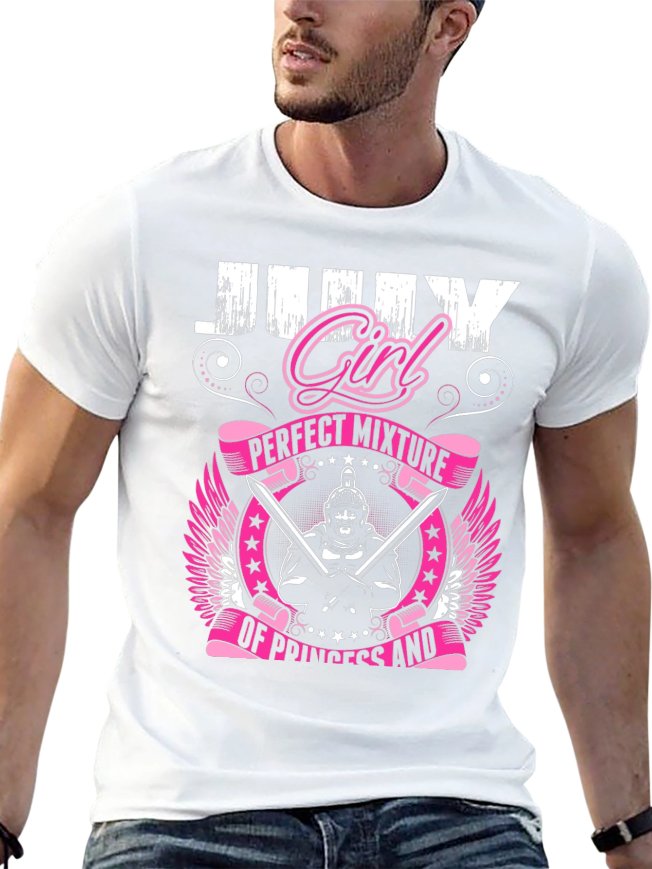 July Girl T-Shirt: Perfect Mixture Princess Warrior Tee