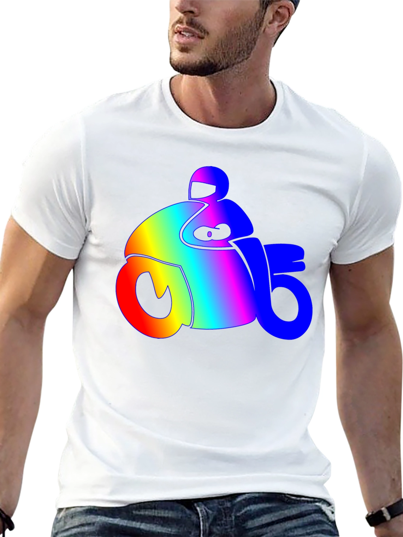 Rainbow Motorcycle T-Shirt