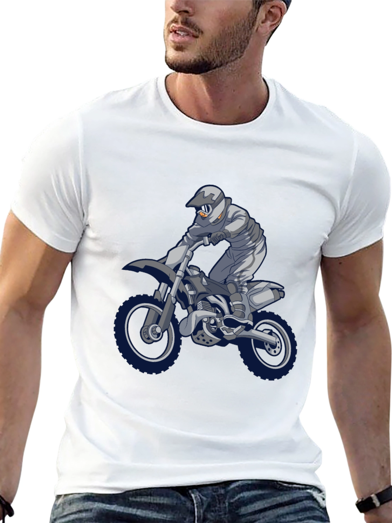 Dirt Bike Rider Graphic T-Shirt