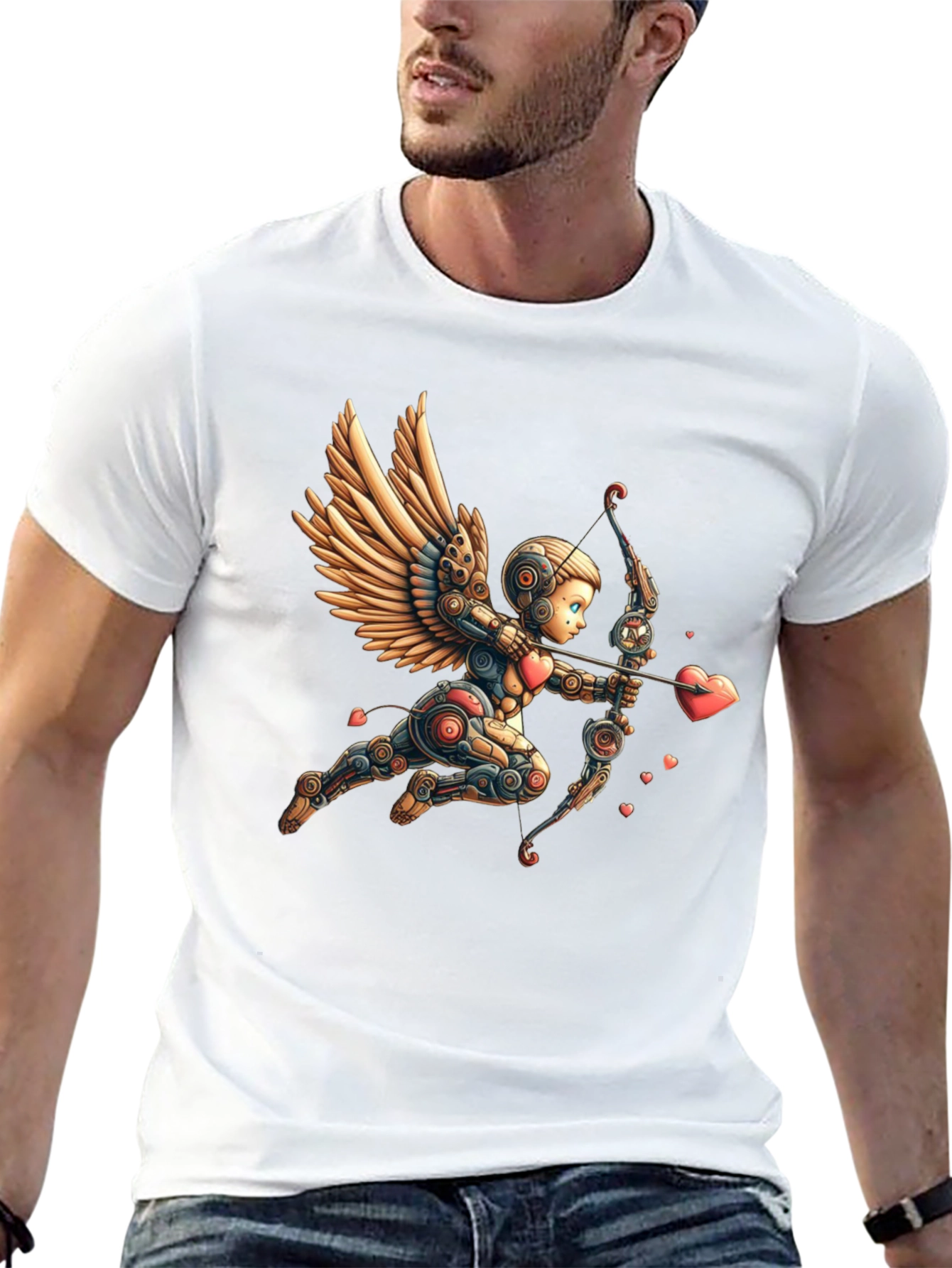 Robotic Cupid Graphic Tee
