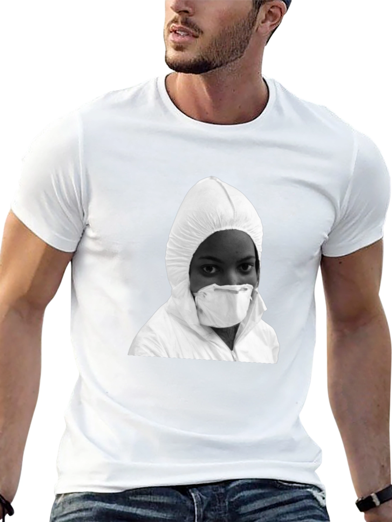 Hazmat Style Graphic T-Shirt - Bold Streetwear