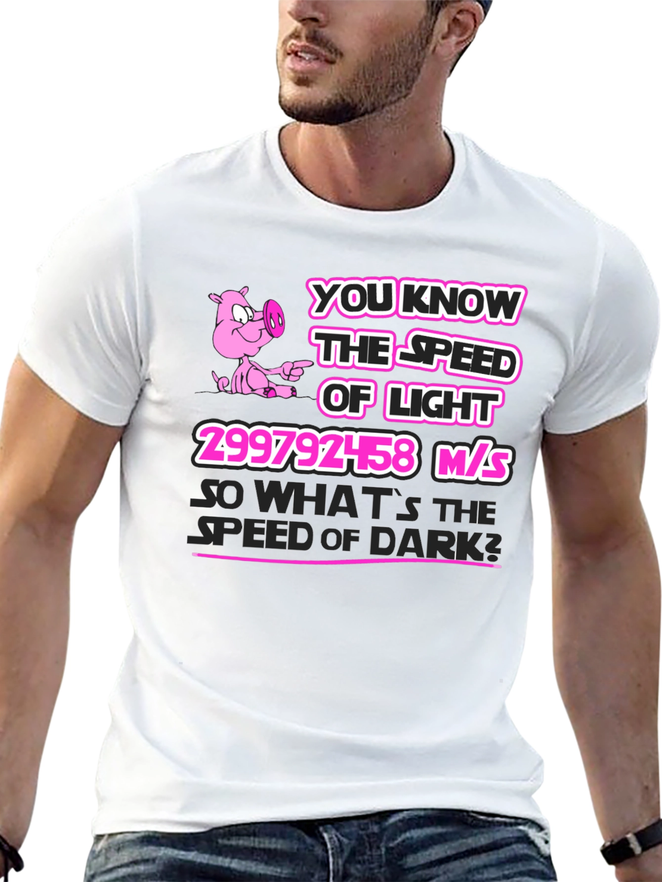 Speed of Light vs Darkness Graphic Tee