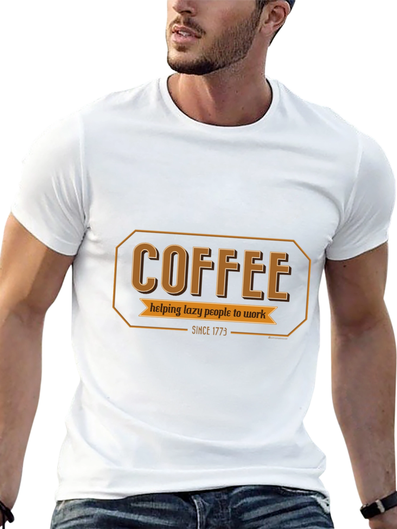 Coffee Helping Lazy People Work T-Shirt