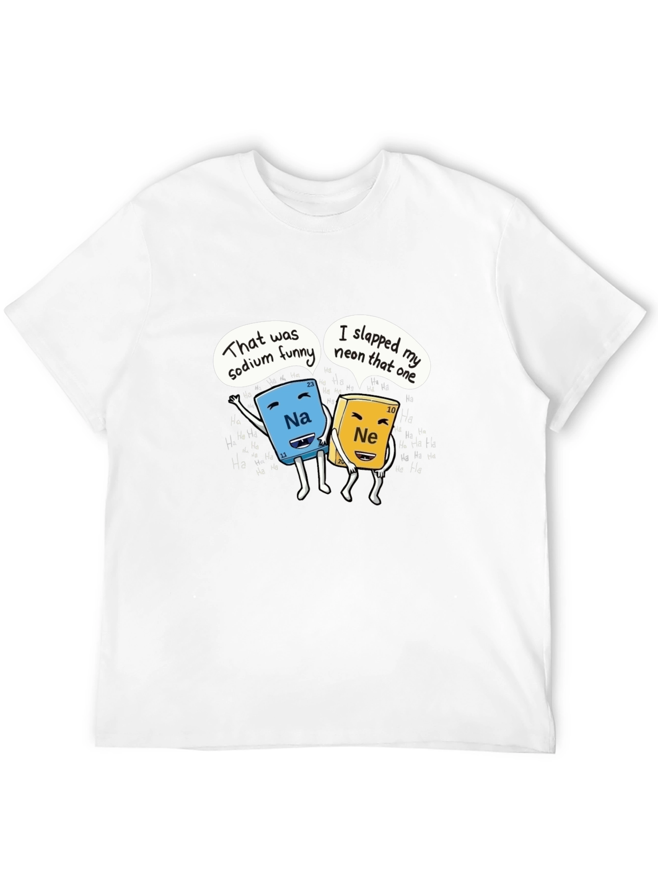Funny Chemistry T-Shirt Sodium and Neon Joke Shirt
