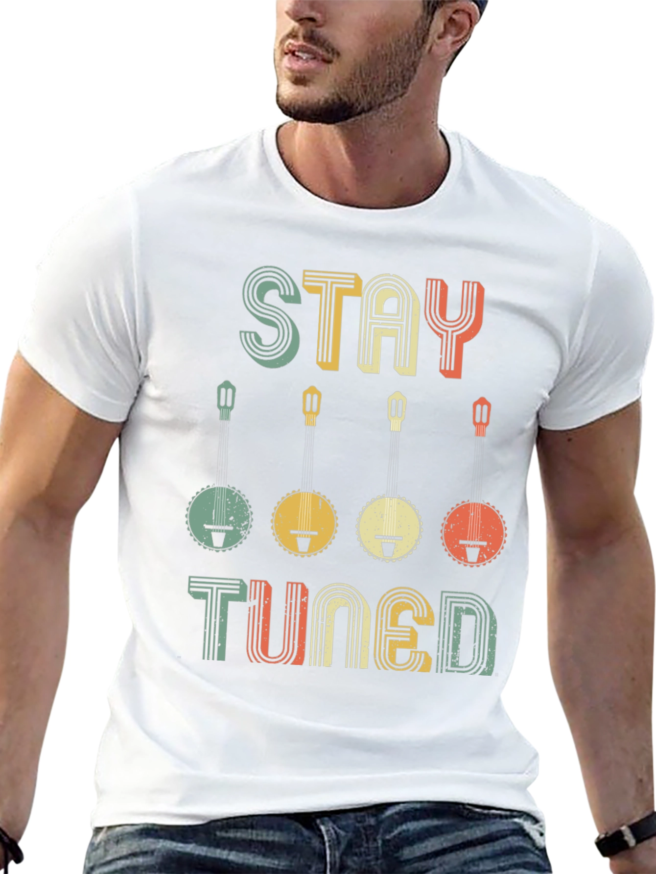 Stay Tuned Banjo Music T-Shirt