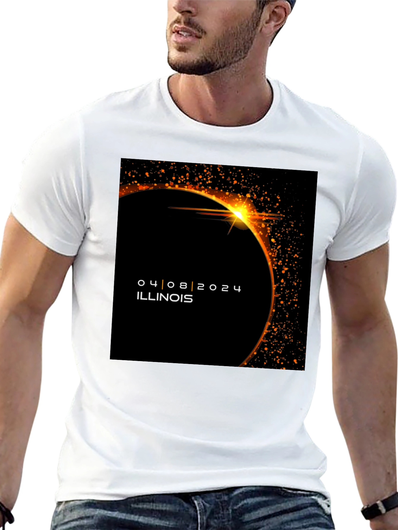 Illinois Eclipse T-Shirt - April 8 2024