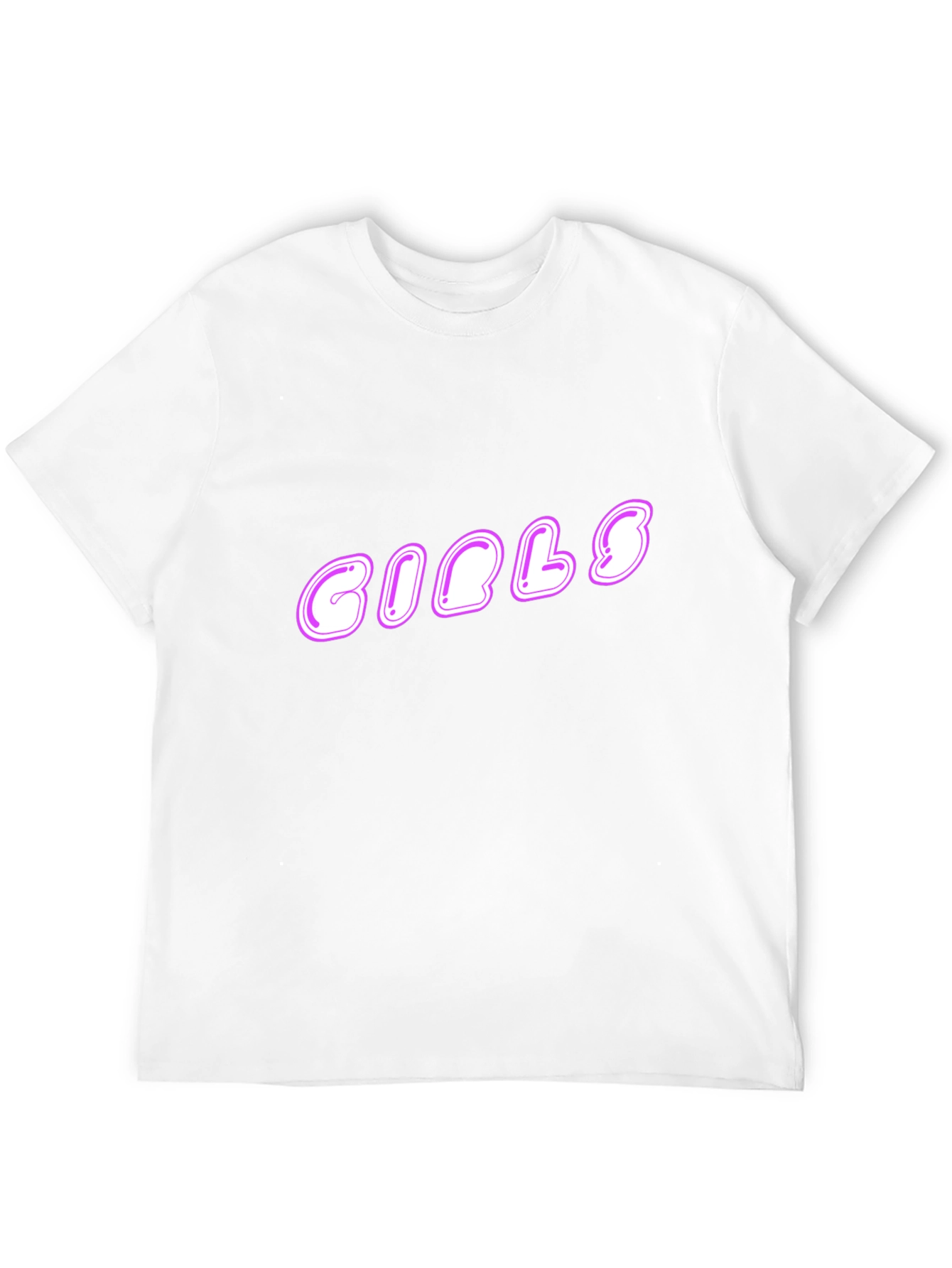 Girls Graphic Print Black T-Shirt