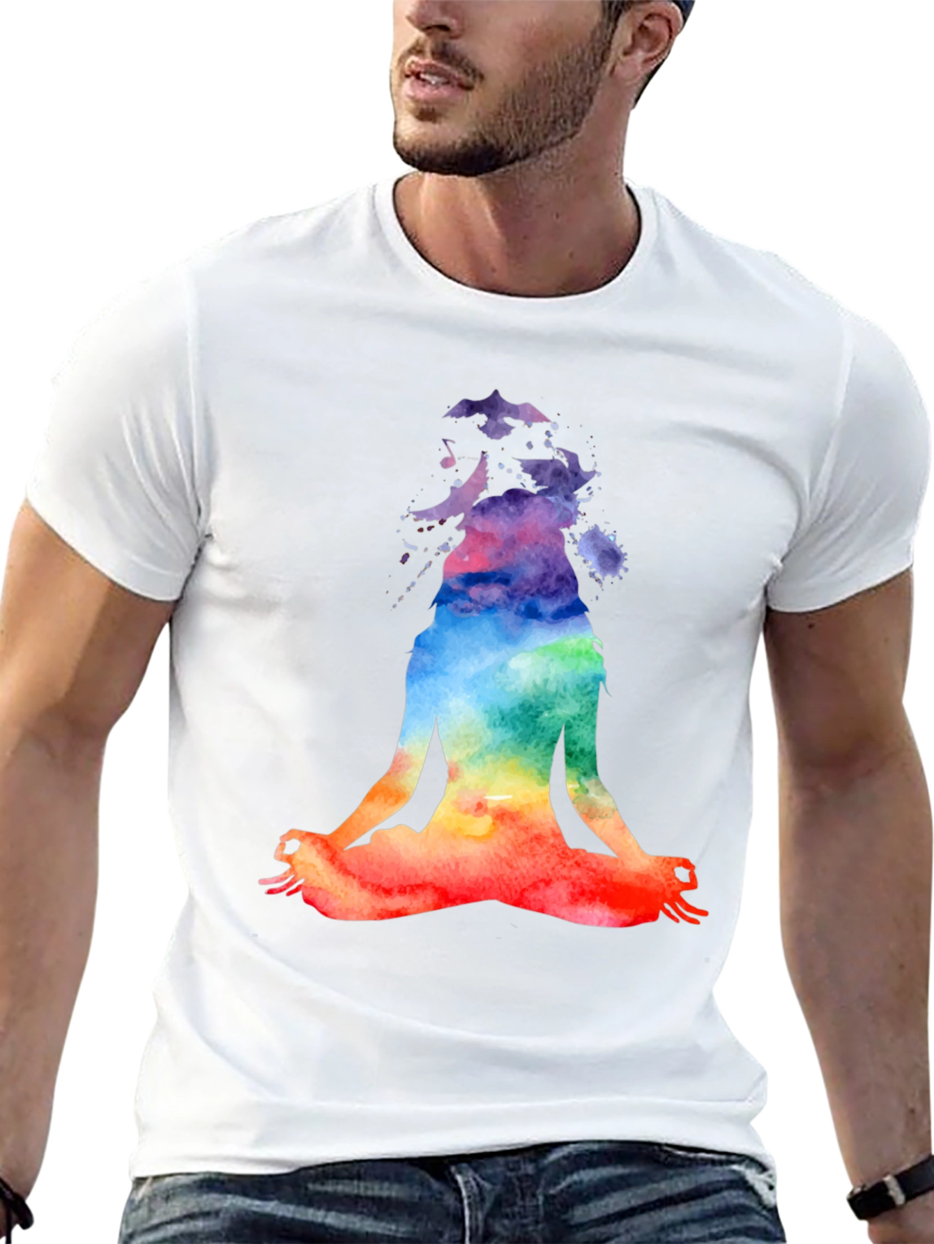 Yoga Meditation Watercolor T-Shirt