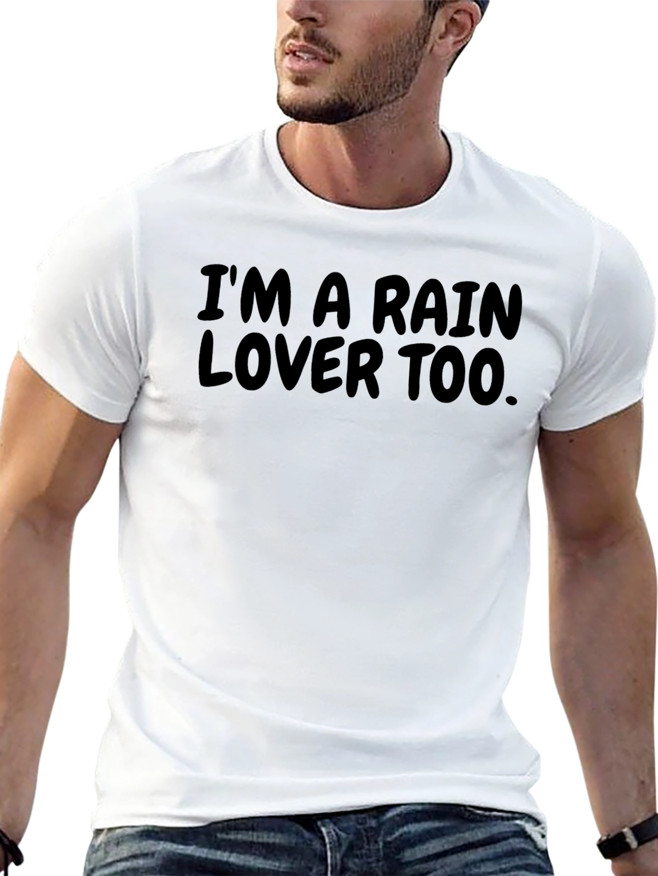 Im a Rain Lover Too Black T-Shirt
